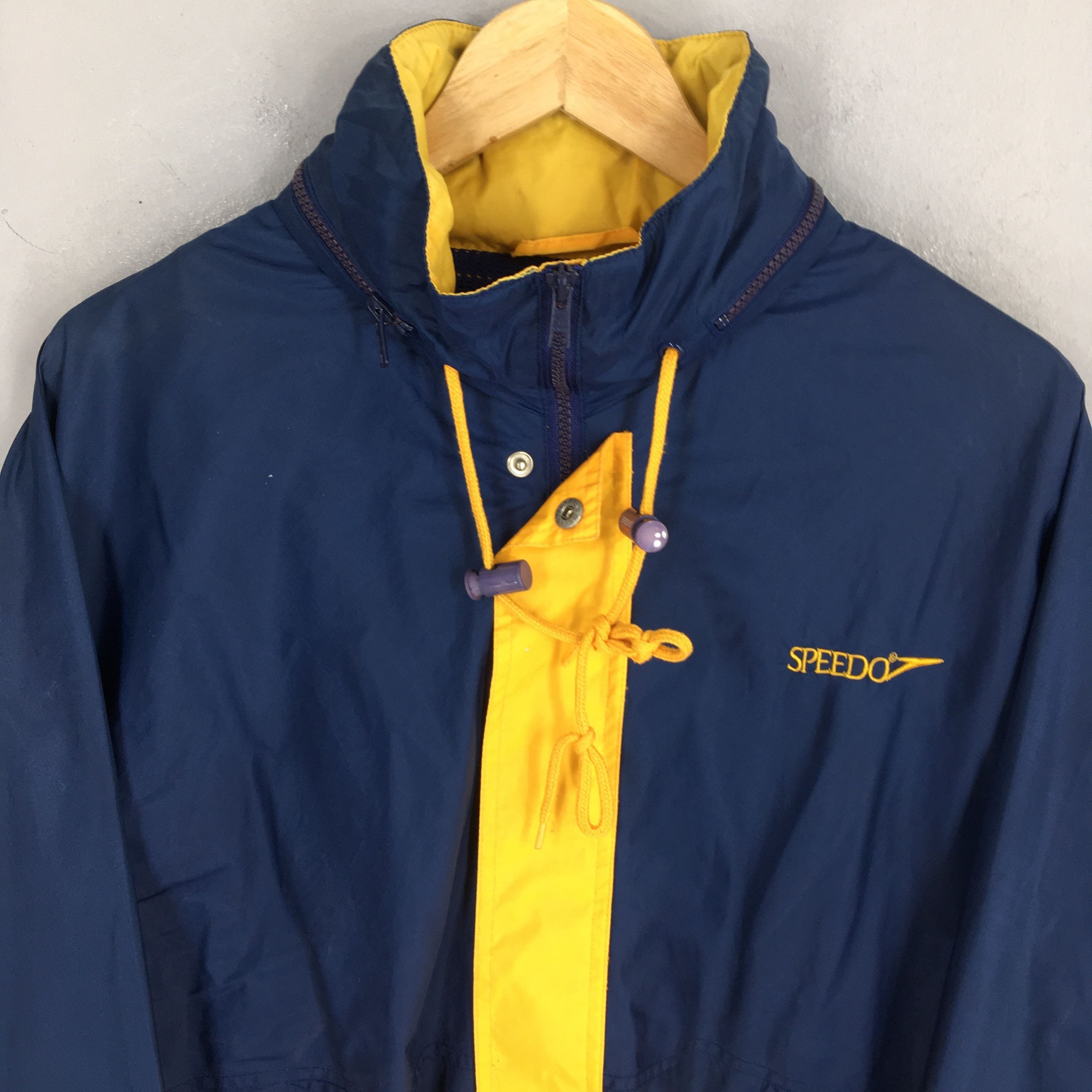 Speedo Vintage Speedo Usa Windbreaker Jacket Medium Size US M / EU 48-50 / 2 - 2 Thumbnail