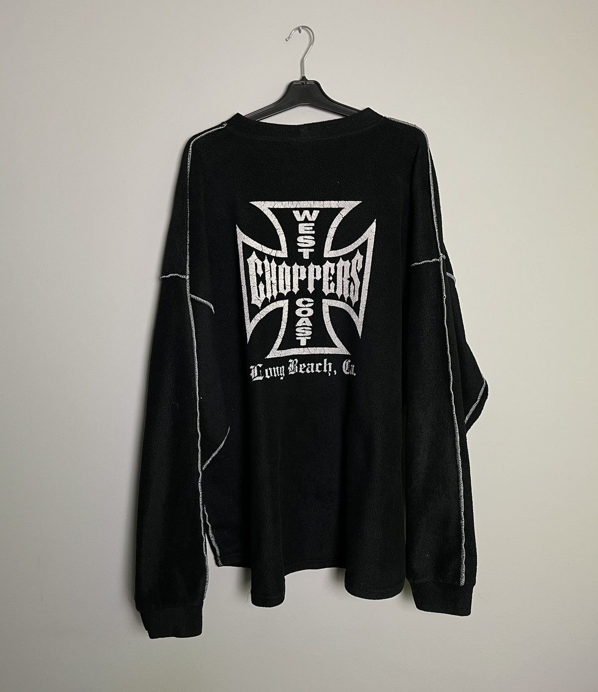Vintage 90’s West Coast Choppers waffle long sleeve top