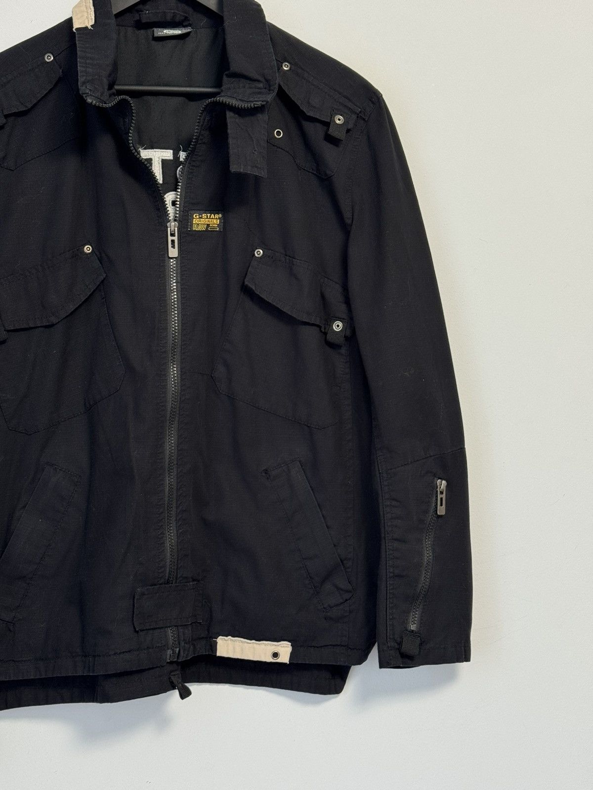 G-Star G-Star Raw Mens Multi Pocket Military Jacket Black Canvas Size US M / EU 48-50 / 2 - 3 Thumbnail