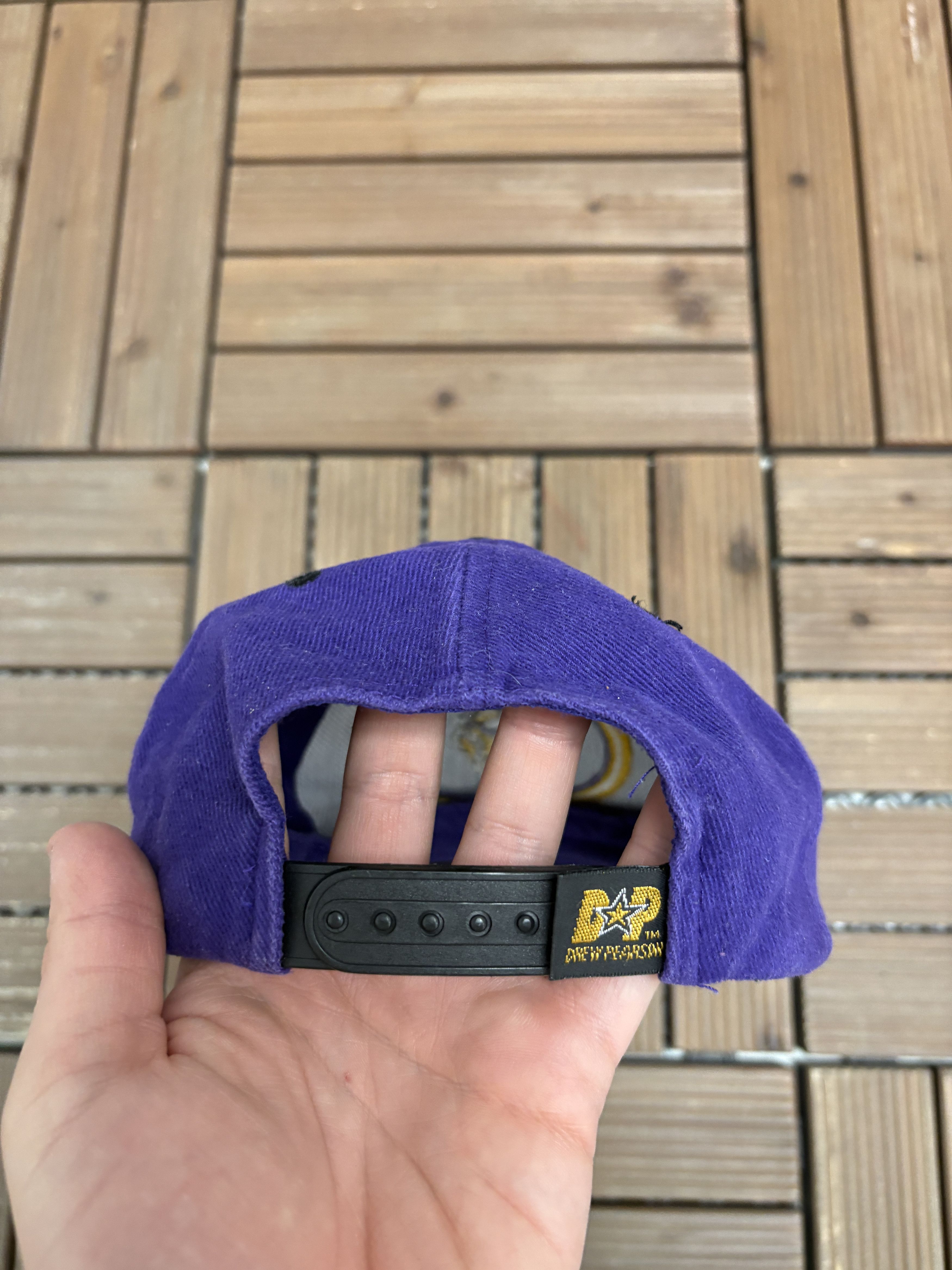 Vintage Minnesota Vikings Vintage Purple Snap Back Hat Cap Size ONE SIZE - 5 Thumbnail