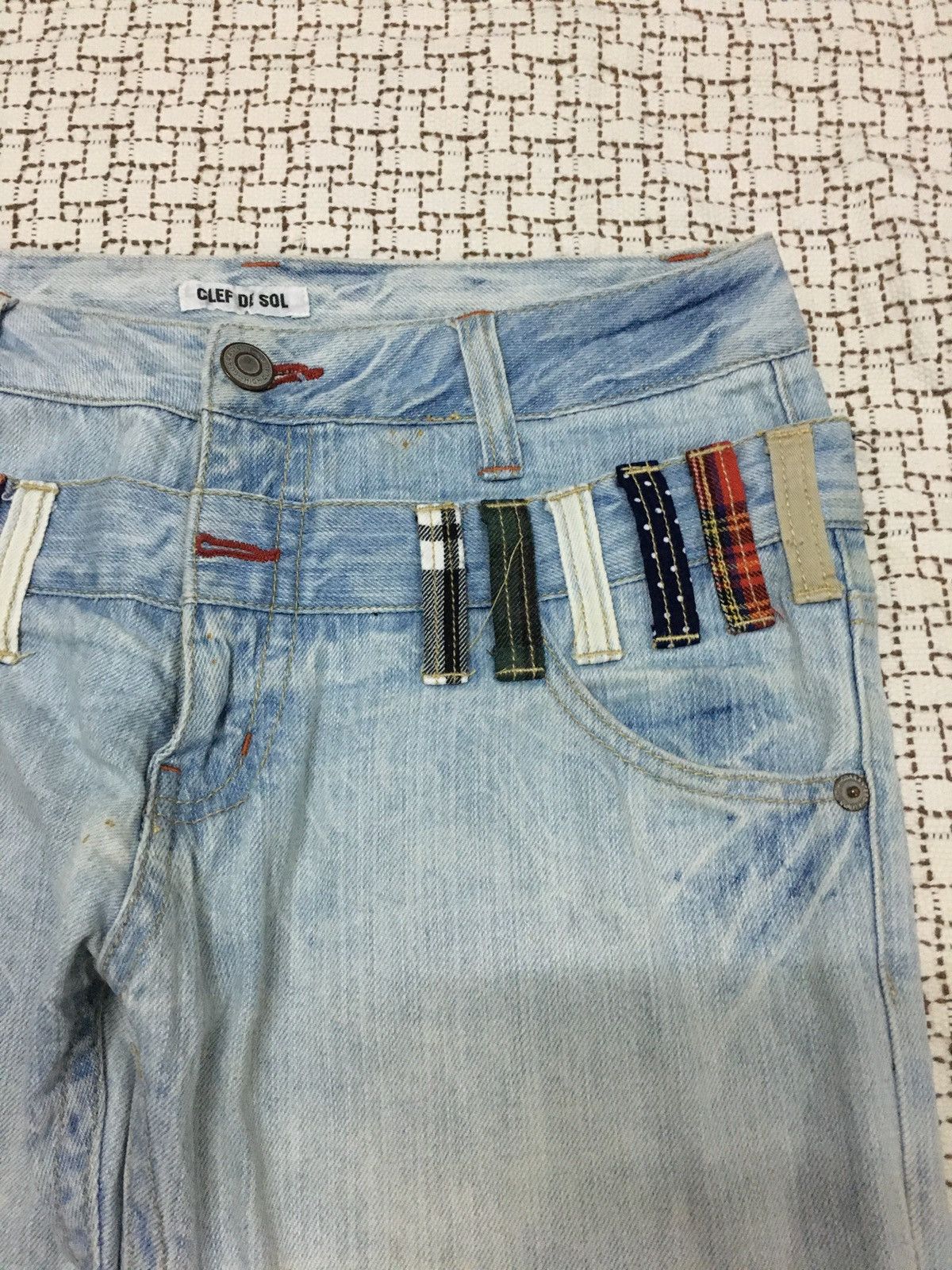 If Six Was Nine × Japanese Brand × Le Grande Bleu (L.G.B.) Clif de Sol Double Waist Nice Jeans (Y01) Size US 32 / EU 48 - 12 Thumbnail