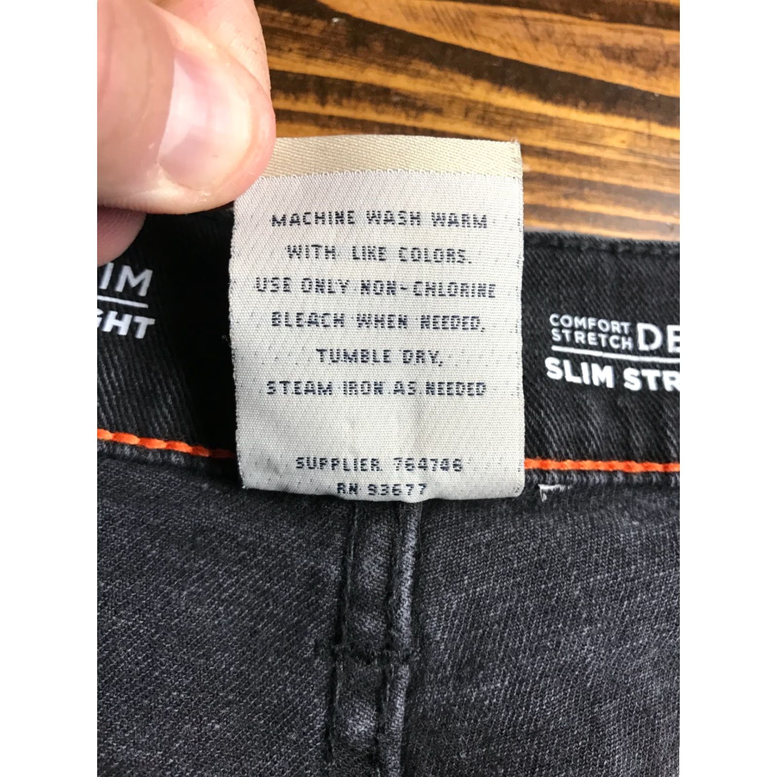 Vintage St John's Bay Denim Jeans Men Slim Straight 36X32 Black Comfort Pockets Modern Vintage No Size US 36 / EU 52 - 5 Thumbnail