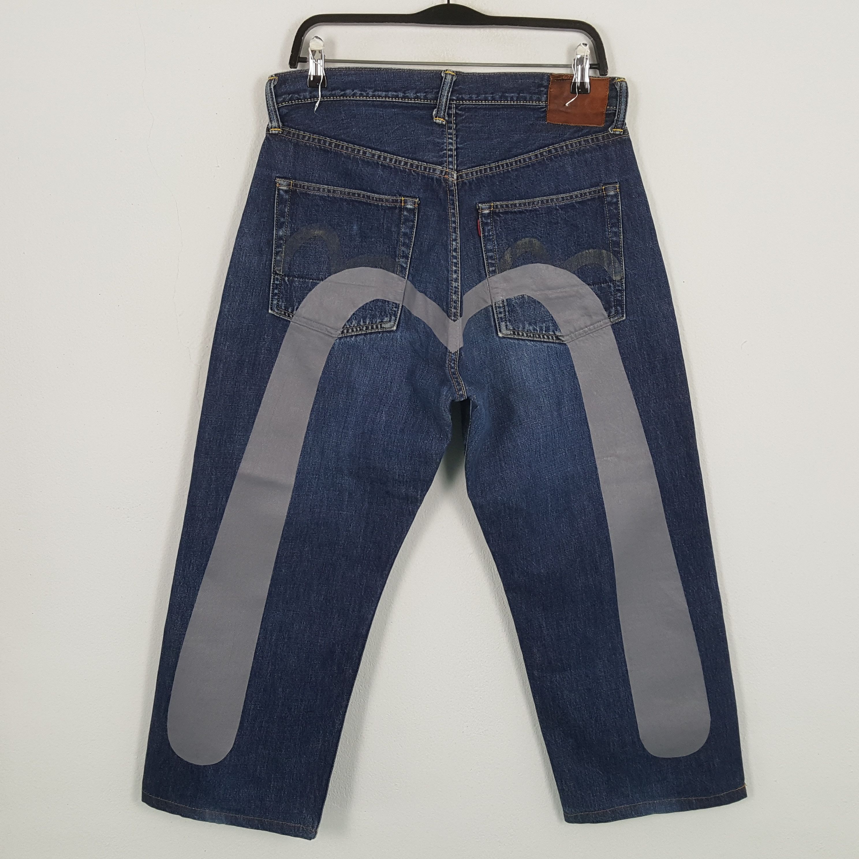 Evisu EVISU Jeans Japanese Brand Streetwear Custom Daicock Style Size US 31 - 1 Thumbnail