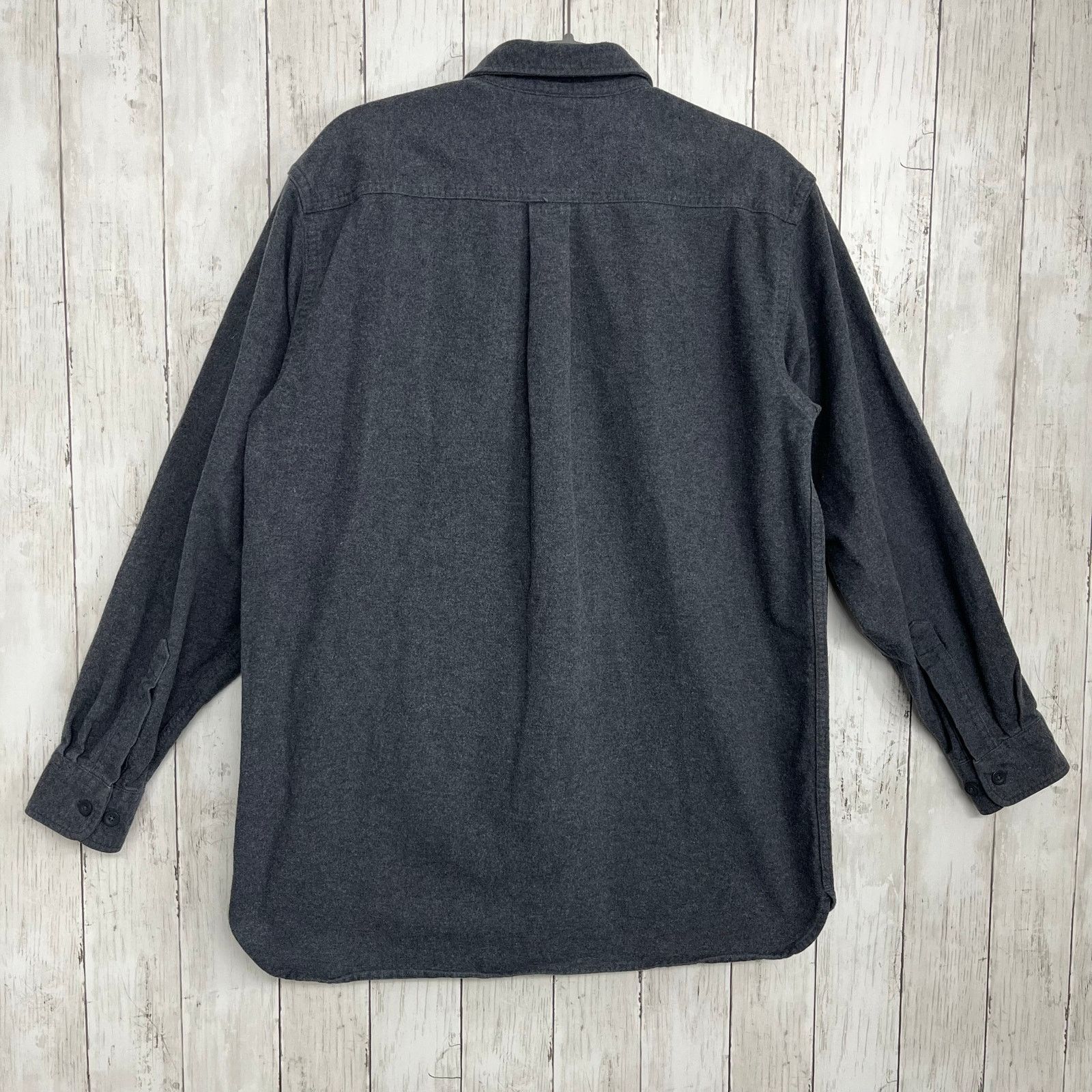 L.L. Bean L.L. Bean Dark Gray Cotton Button Up Shirt Tall Size US M / EU 48-50 / 2 - 2 Thumbnail