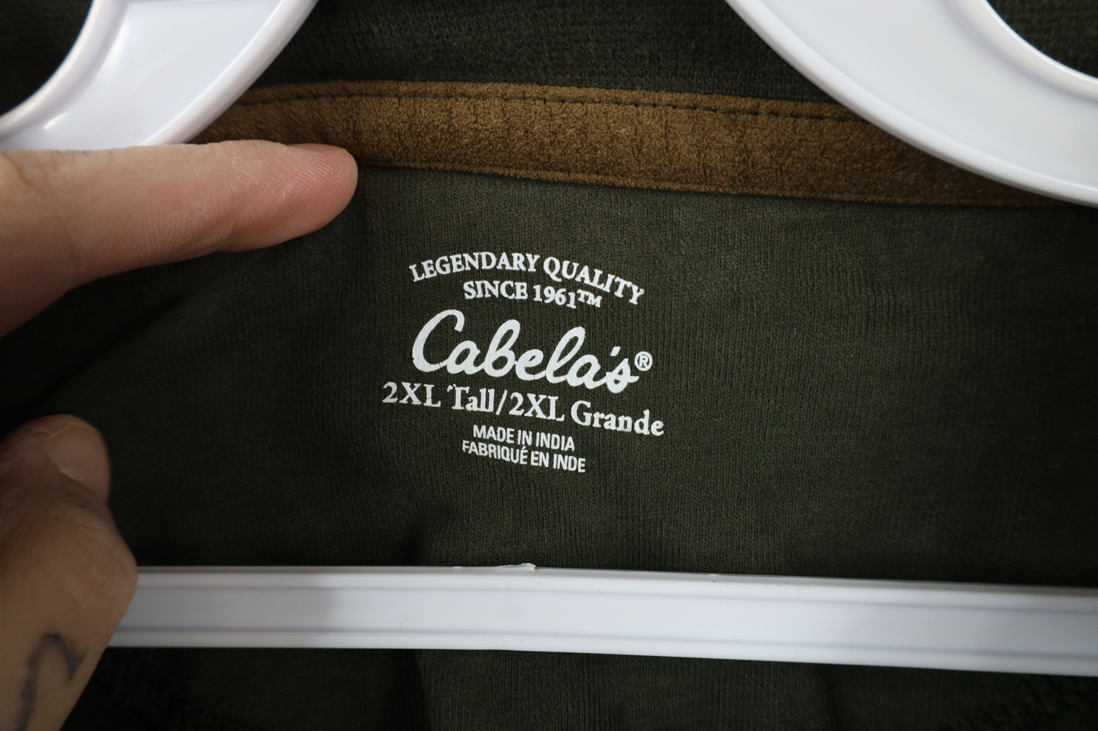 Cabelas × Vintage Vintage Cabelas Blank Heavyweight Long Sleeve Henley T-Shirt Size US XXL / EU 58 / 5 - 7 Thumbnail