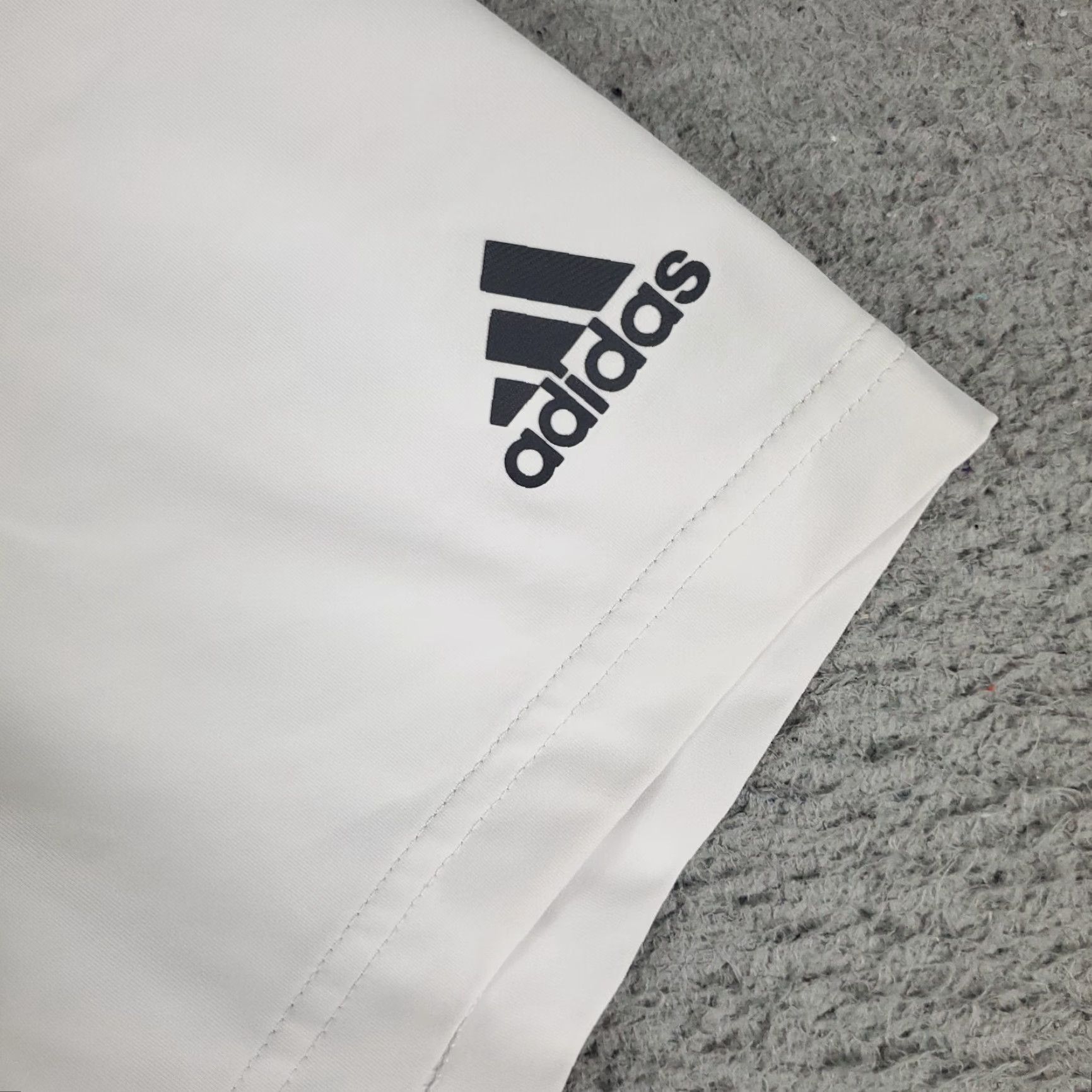 Adidas Adidas Polo Shirt Mens XL White Striped Golf Casual Short Sleeve Shirt Men XL White Striped Polo Size US XL / EU 56 / 4 - 3 Thumbnail