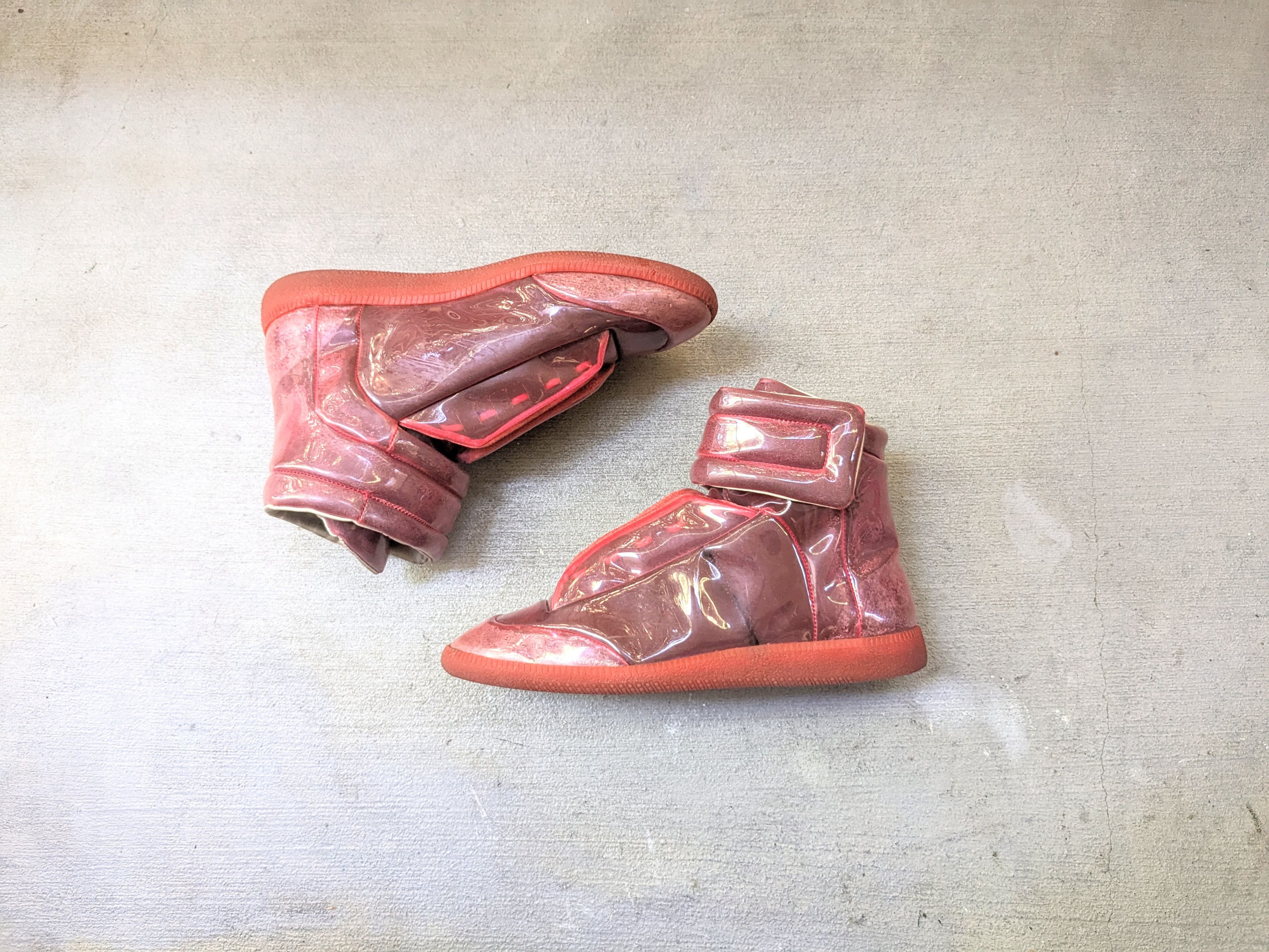 Maison Margiela Maison Margiela Future Red PVC 10 43 High Tops Clear Size US 10 / EU 43 - 2 Thumbnail