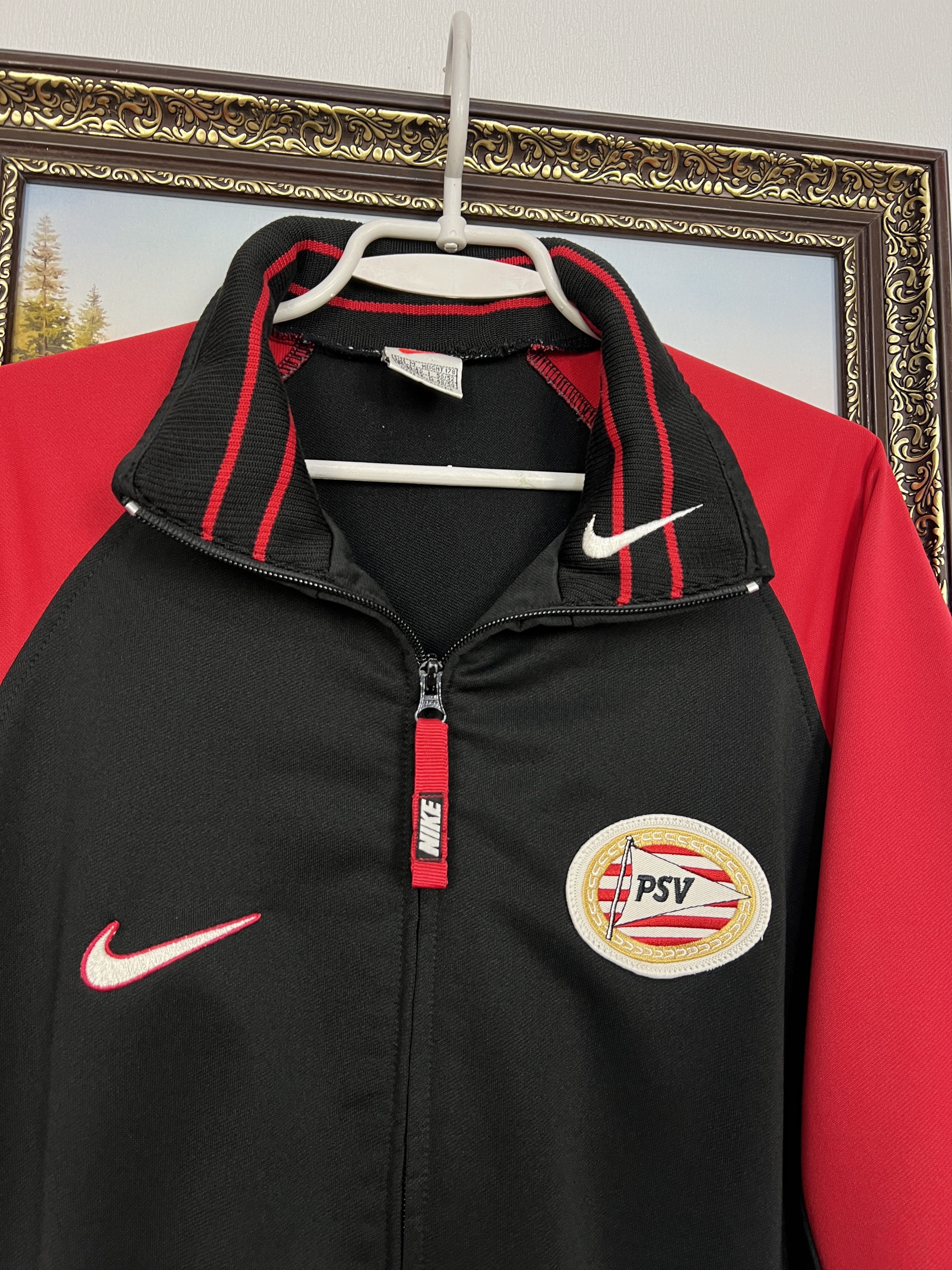 Nike Vintage PSV Eindhoven Football Jacket Soccer Track Top Zip Size US M / EU 48-50 / 2 - 3 Thumbnail