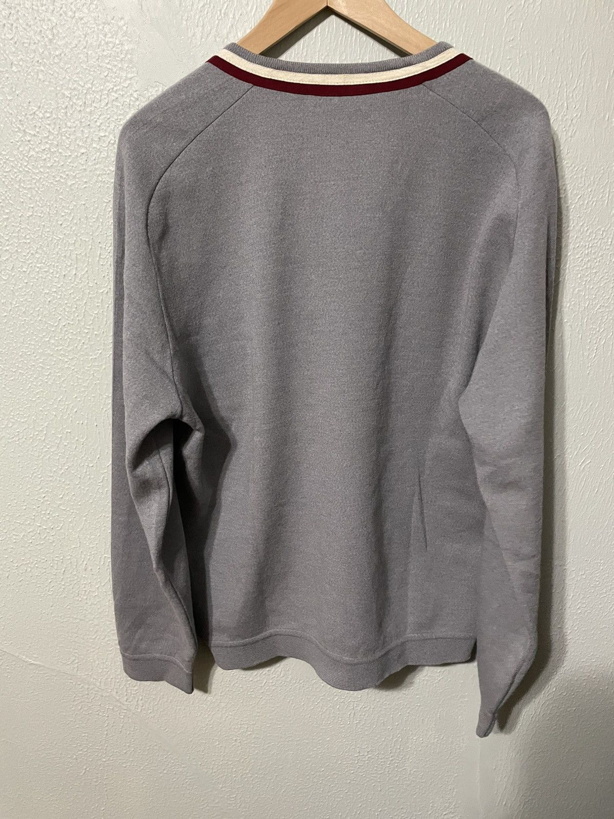 Vintage Vintage Red Trim Knit Sweater Size US XL / EU 56 / 4 - 2 Thumbnail