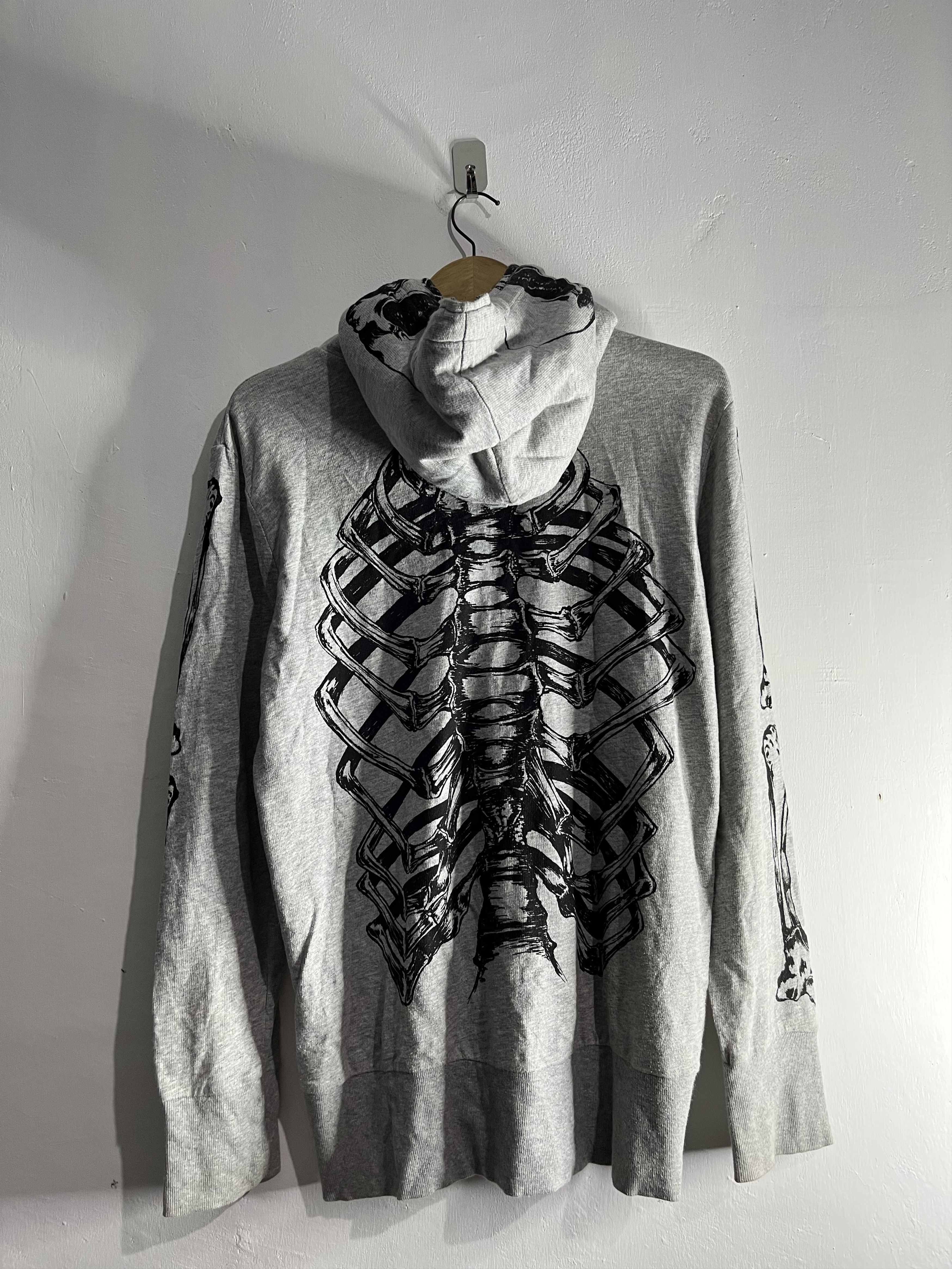 Le Grande Bleu (L.G.B.) Crazy glad news skeleton hoodie Size US L / EU 52-54 / 3 - 6 Thumbnail