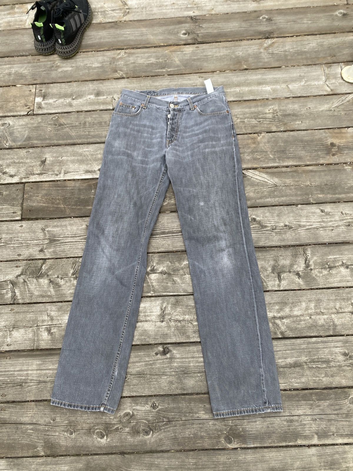 Gucci Gucci Jeans Size 34 Gray Leather Tab Size US 34 / EU 50 - 6 Thumbnail