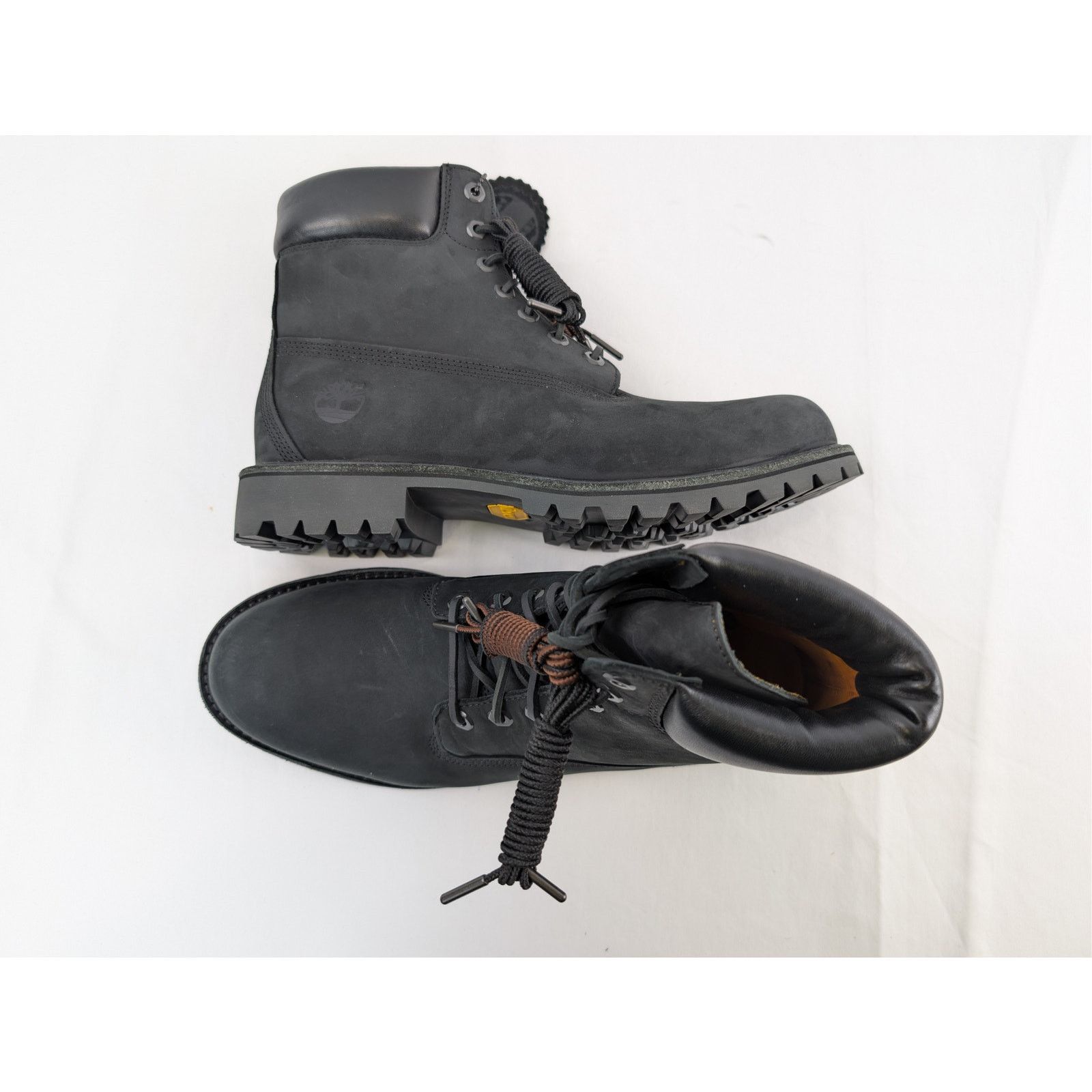 Timberland o1rshd1 Luxe Mid Lace Waterproof Boots in Black Nubuck Size US 11 / EU 44 - 2 Thumbnail