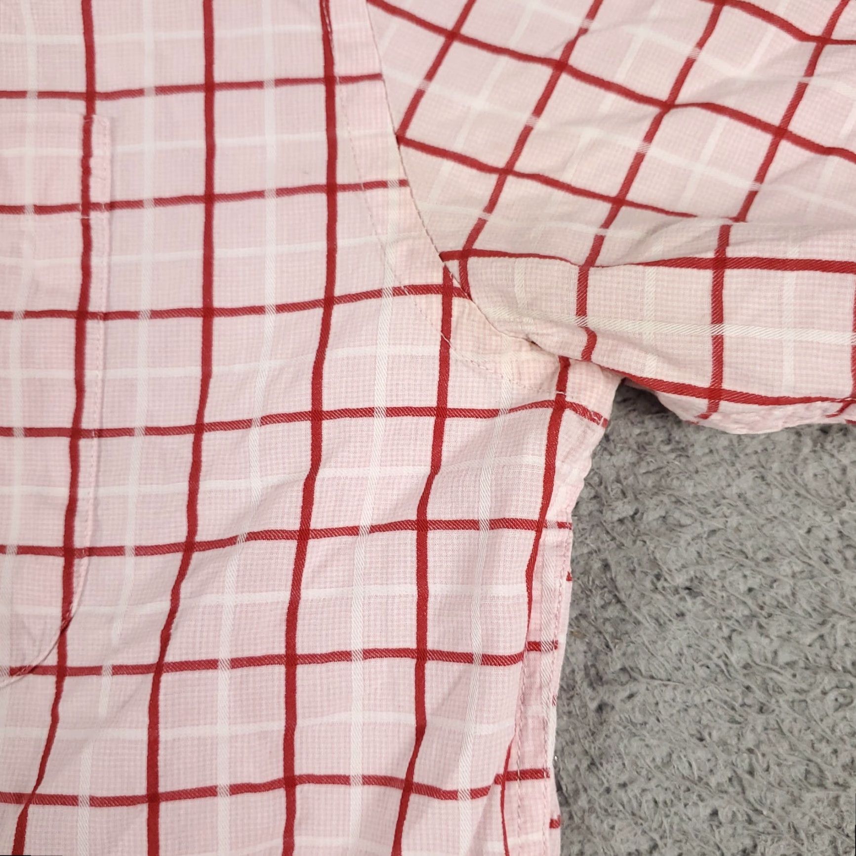 Tommy Hilfiger Tommy Hilfiger Shirt Mens Small Red Check Button-Up Short Sleeve Cotton Size US S / EU 44-46 / 1 - 4 Thumbnail