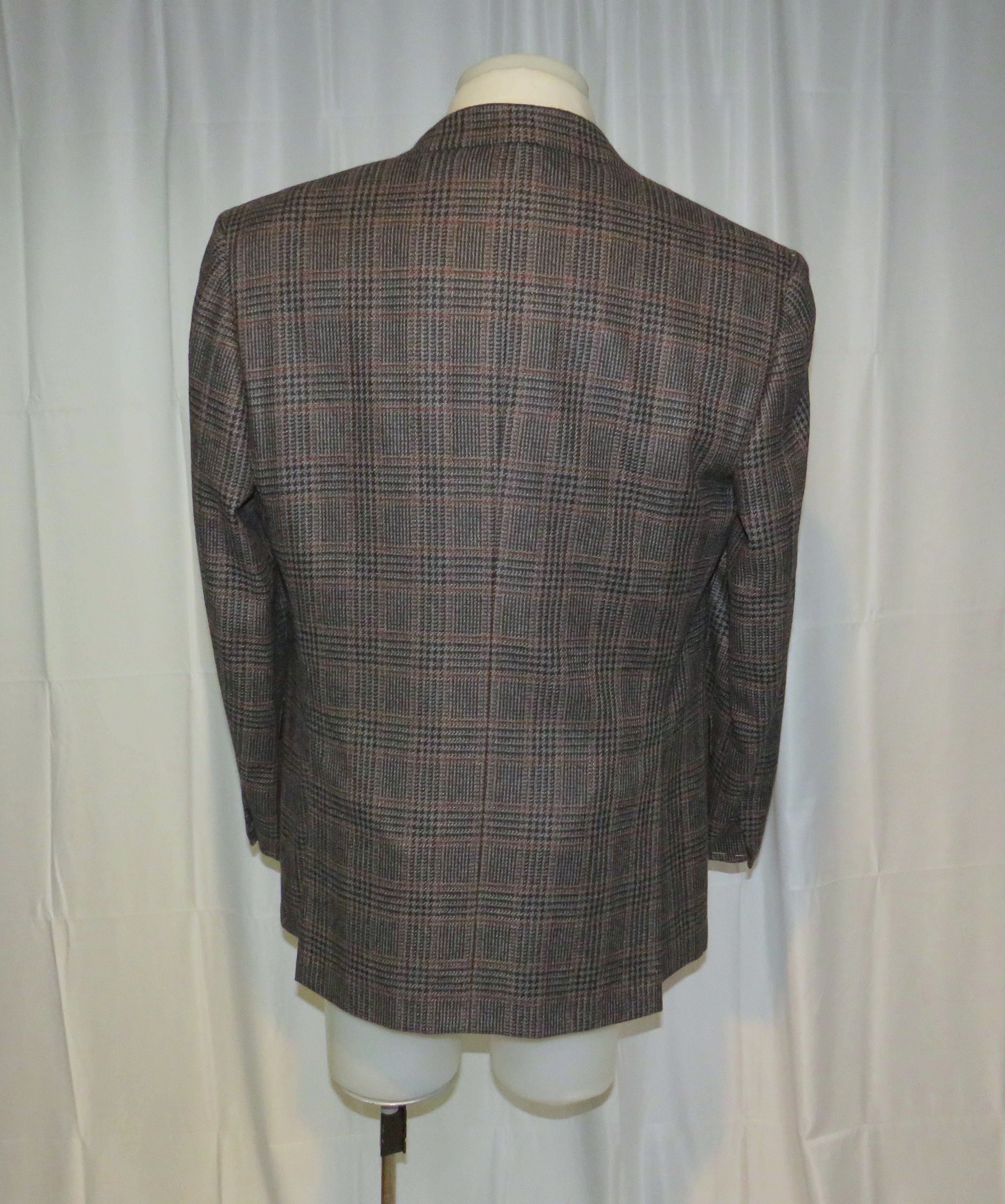 Brioni × Neiman Marcus Traiano Cashmere Gray Plaid Heavy Sport Coat 44R NWT NOS Size 44R - 9 Thumbnail