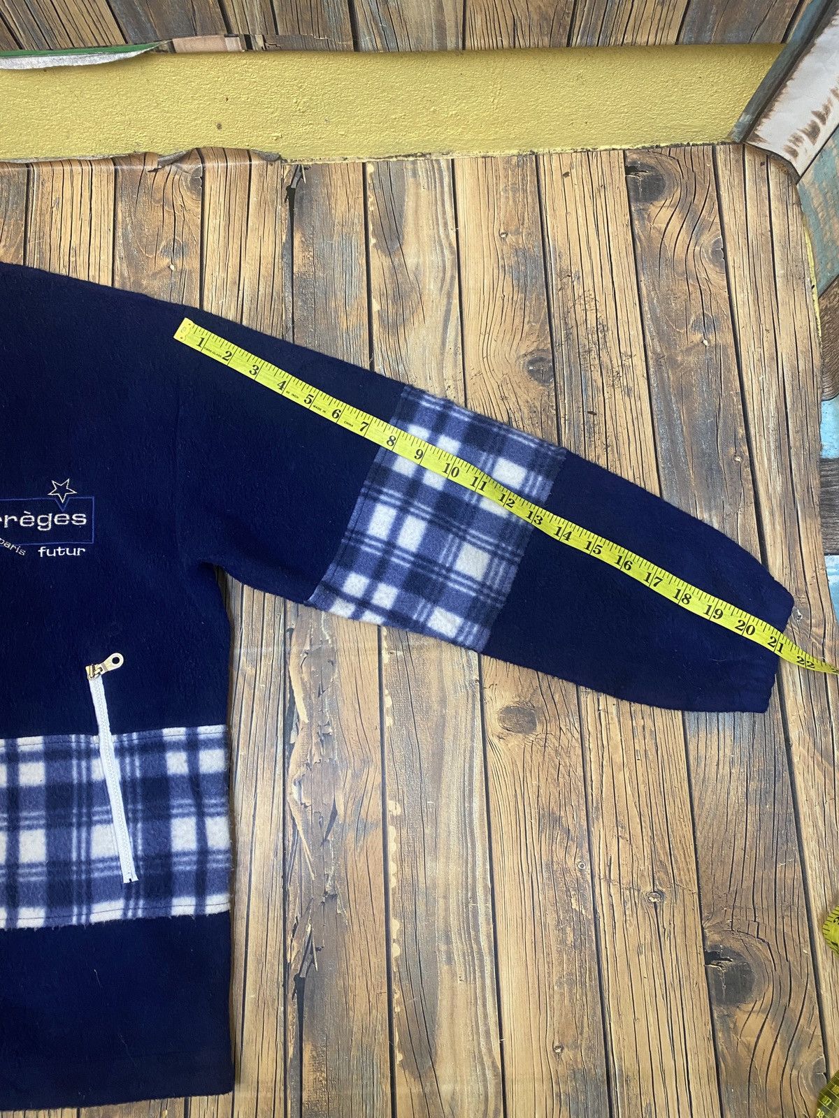 Vintage courreges half zipper sweatshirt
