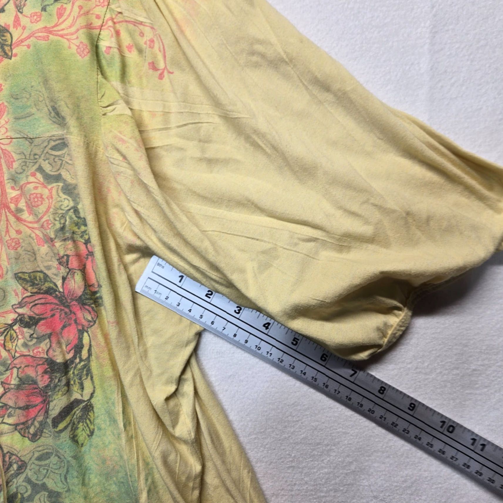 Avenue Avenue Shirt Floral Butterfly Flower Tunic Half Sleeve Women's 2X Top Size XXL / US 16-18 / IT 52-54 - 5 Thumbnail
