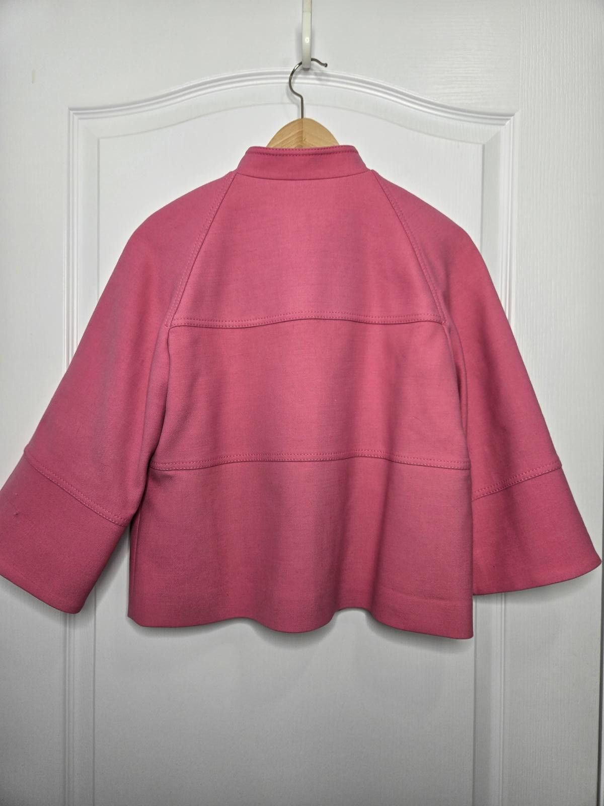 Designer RED VALENTINO Jacket Women's Small Pink Crop Blazer Jacket Size S / US 4 / IT 40 - 5 Thumbnail