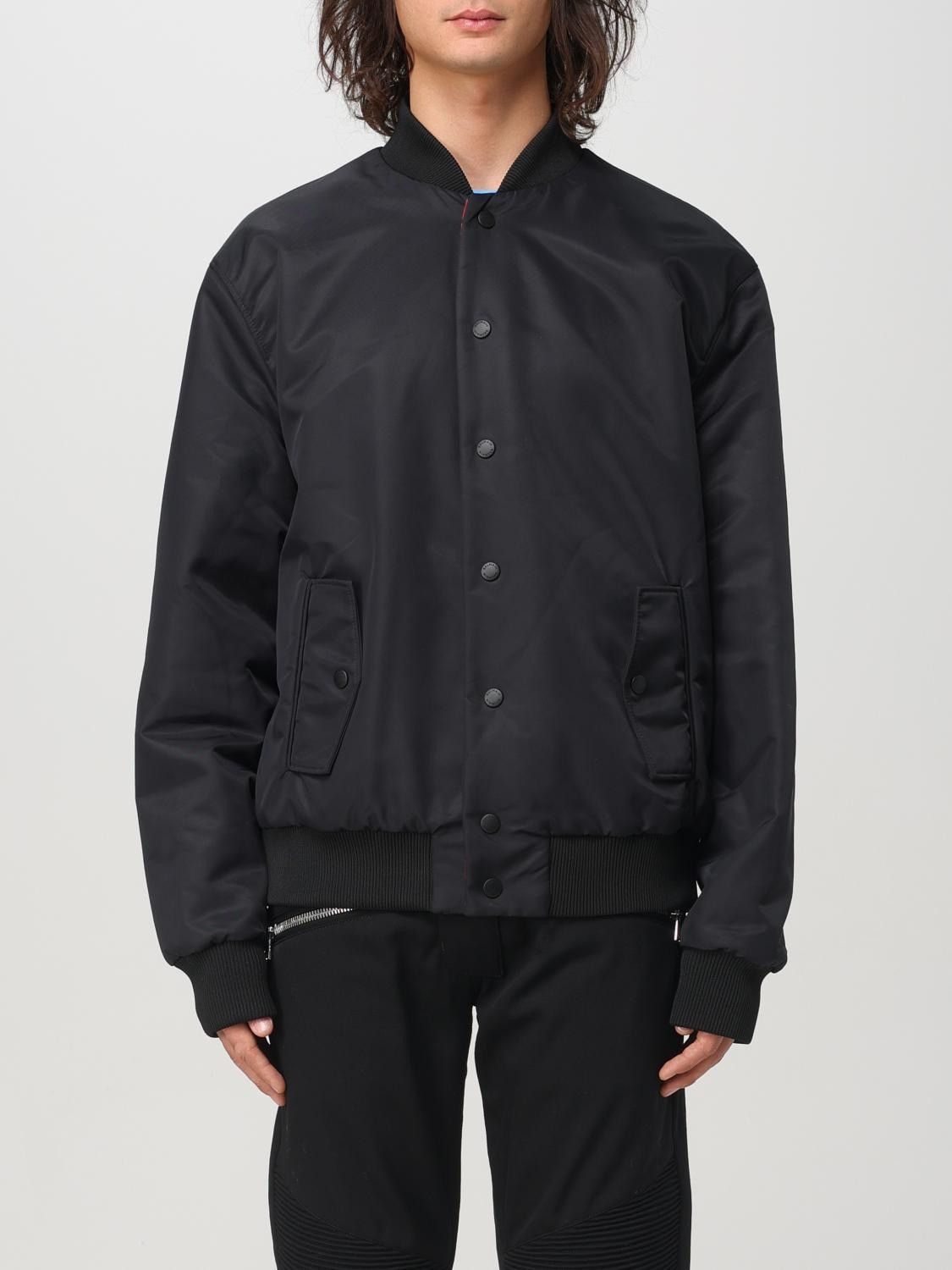 Balmain o1mt1gz0126 Reversible Kiss Print Nylon Bomber Jacket Black Size US M / EU 48-50 / 2 - 2 Thumbnail