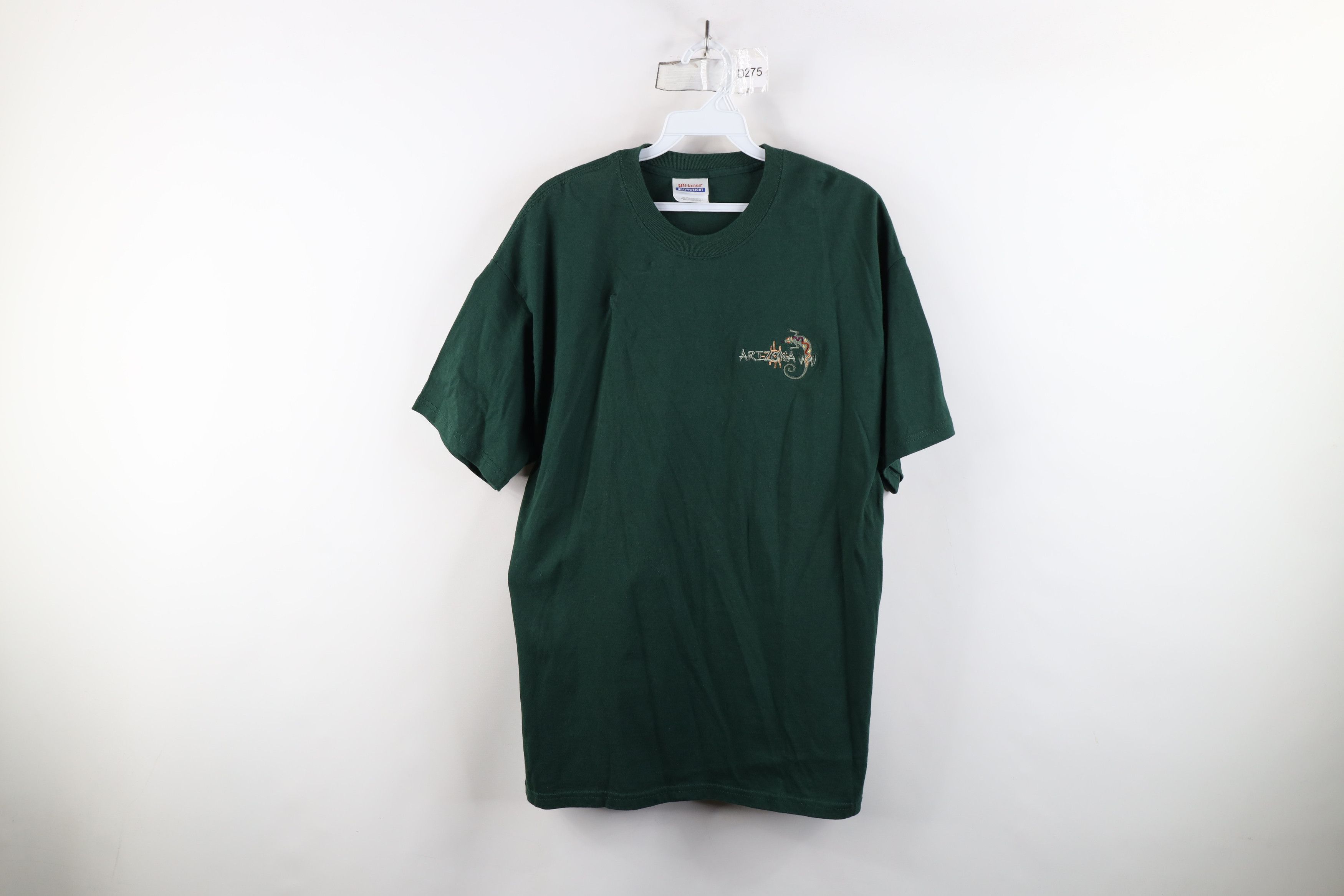 Vintage Vintage 90s Streetwear Spell Arizona Lizard T-Shirt Green Size US L / EU 52-54 / 3 - 1 Thumbnail