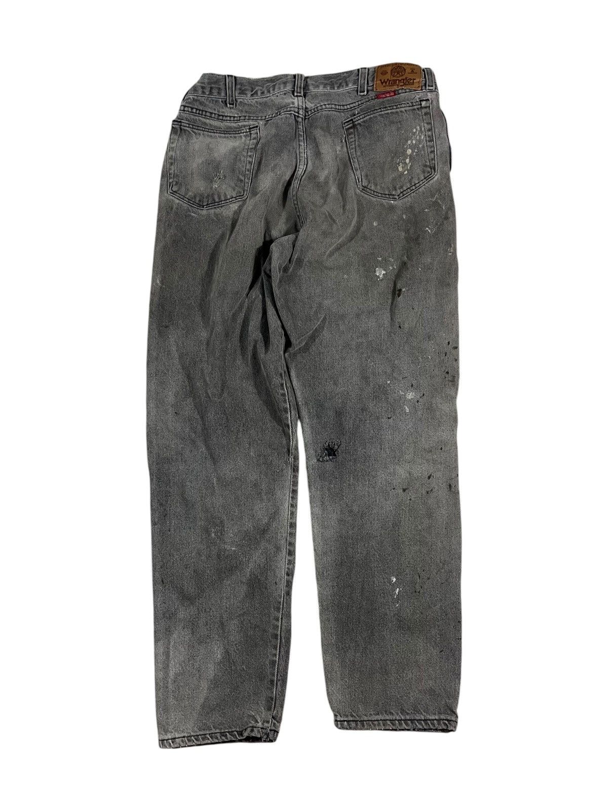 Vintage Vintage Wrangler Patchwork Jeans Faded Distressed Black Size US 32 / EU 48 - 2 Thumbnail