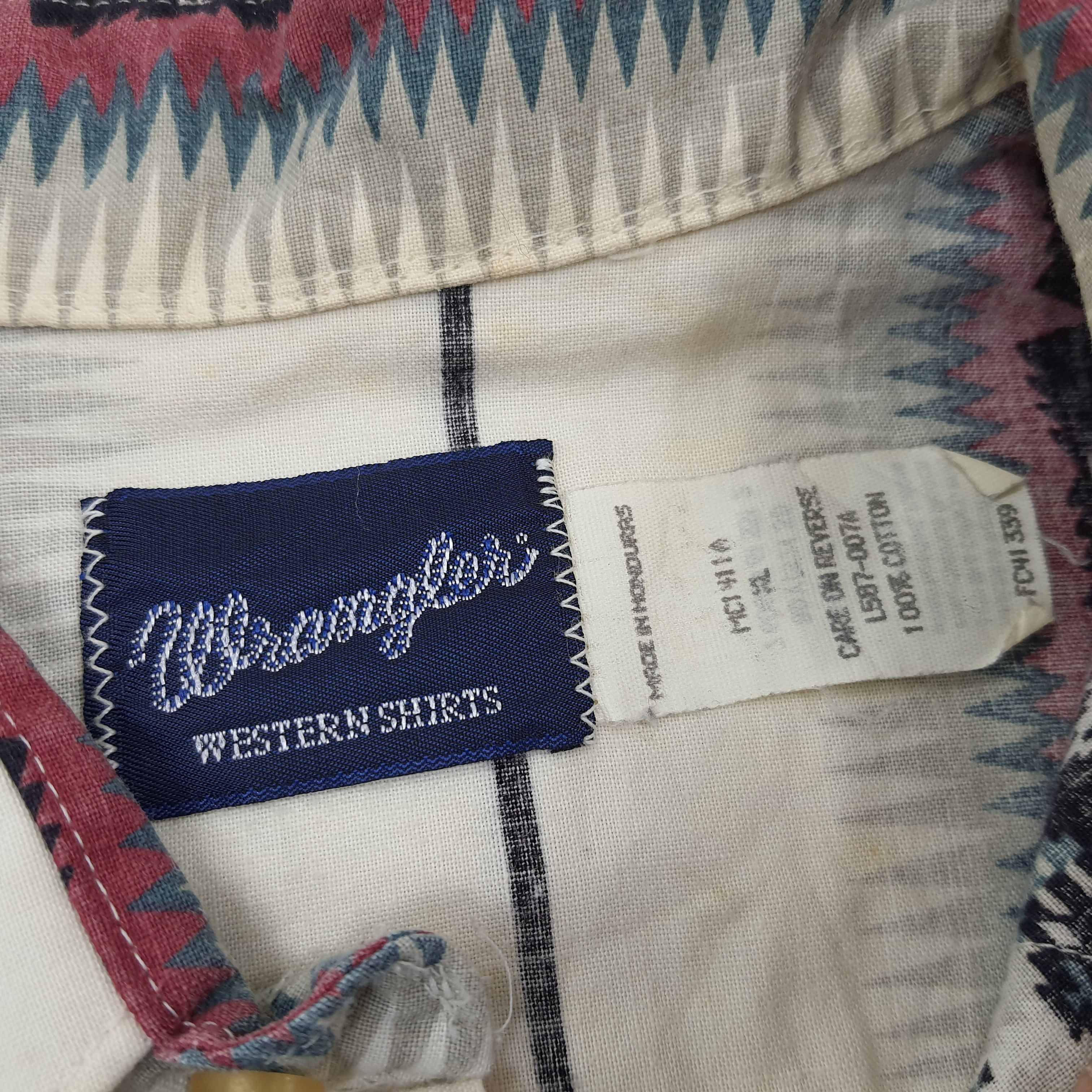 Vintage × Wrangler Vintage Wrangler Western Outdoor Styles Button Up Shirt Size US XL / EU 56 / 4 - 5 Thumbnail