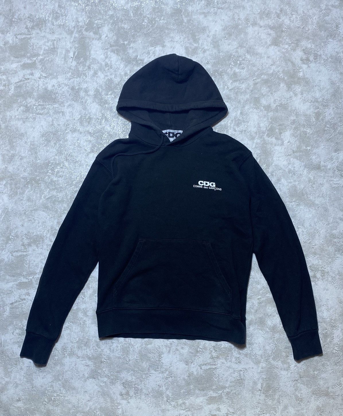 Comme des Garcons Hype Designer CDG Comme des Garçons Logo Black Hoodie Size US S / EU 44-46 / 1 - 1 Thumbnail