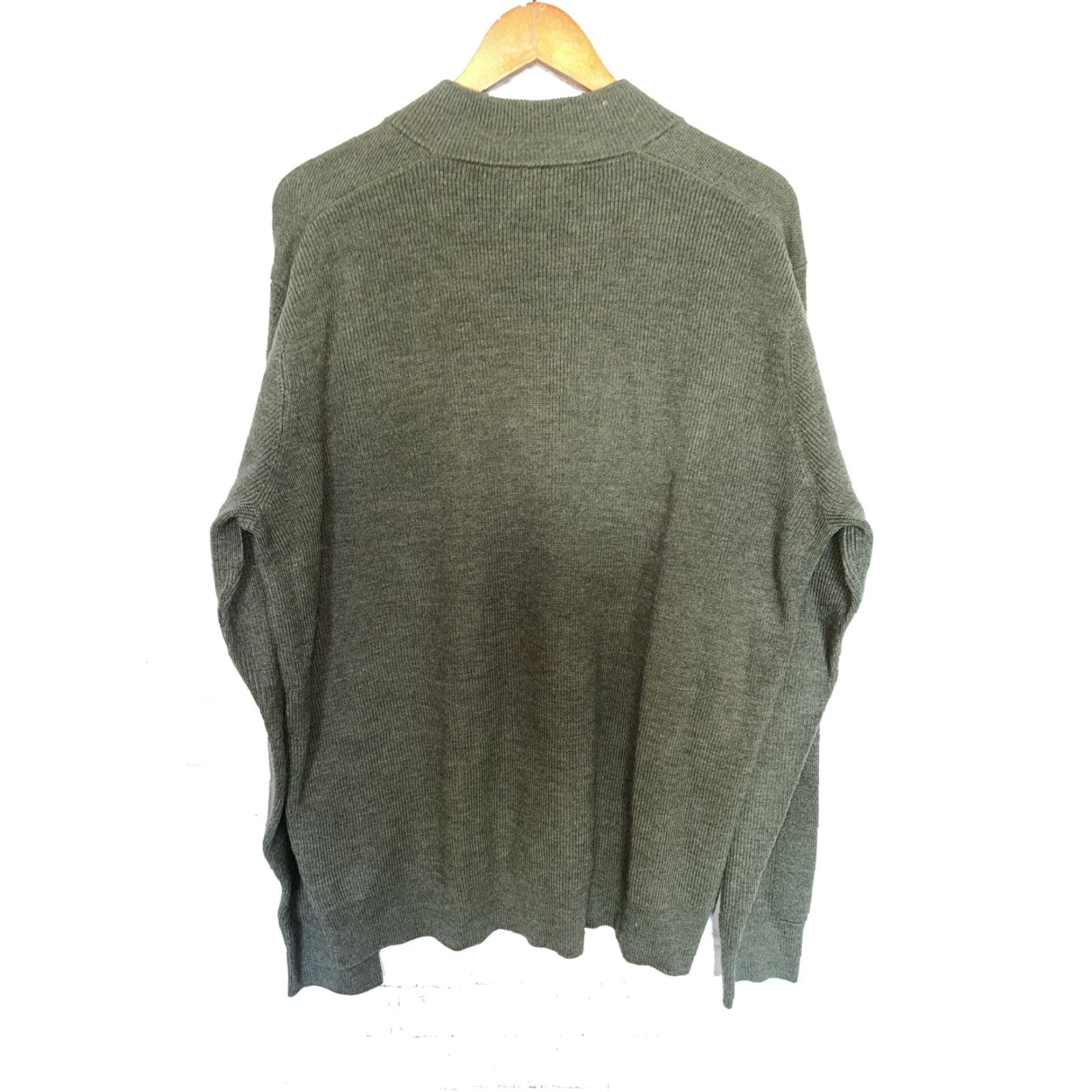 Peter Millar Peter Millar Sweater 1/4 Zip Merino Wool Men XL Green Pullover Shirt? Size US XL / EU 56 / 4 - 7 Thumbnail