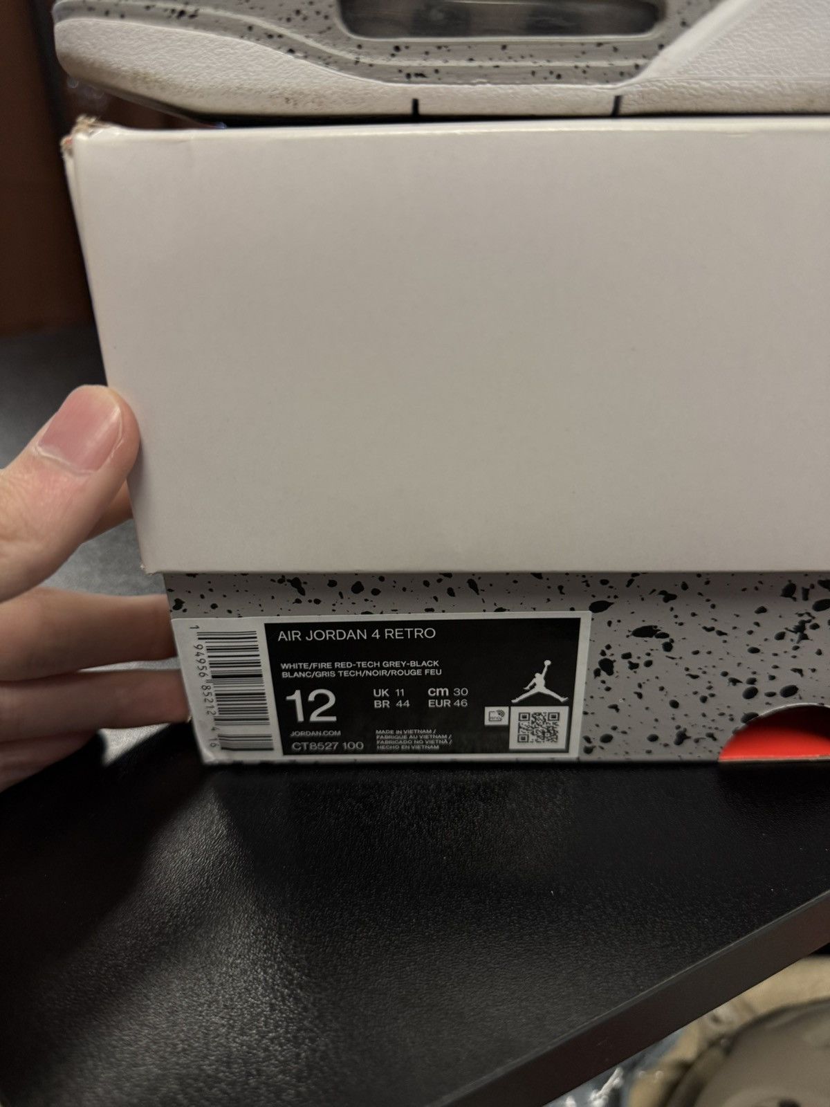 Jordan Brand × Nike Jordan 4 White Oreo 2021 (CT8527-100) Size 12 W Box Size US 12 / EU 45 - 18 Thumbnail