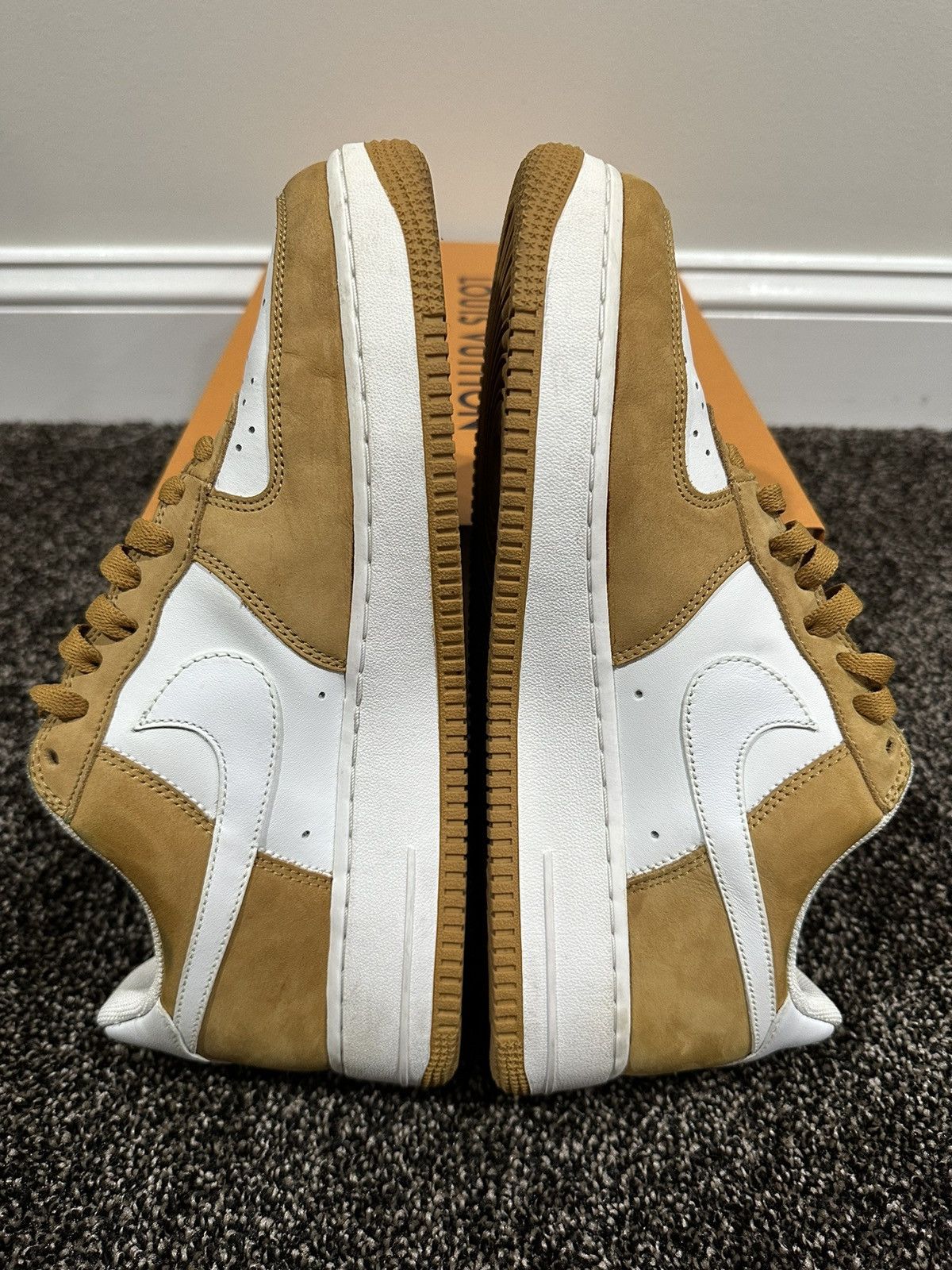 Nike Nike Air Force 1 Low Barcode Wheat 2006 Sneaker Size US 9.5 / EU 42-43 - 6 Thumbnail