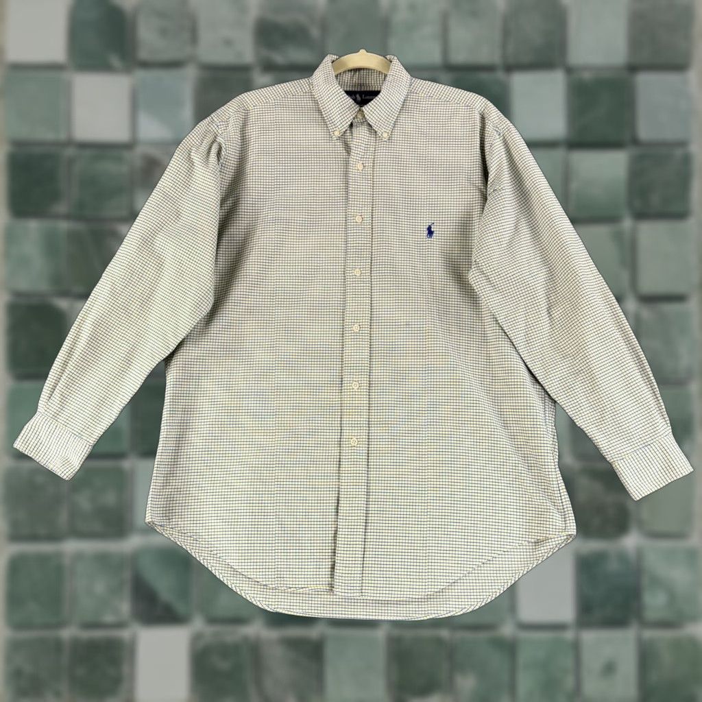 Ralph Lauren Ralph Lauren Button-Down Shirt Mens Medium Classic Fit Check Print Long Sleeve Shirt Size US M / EU 48-50 / 2 - 1 Thumbnail
