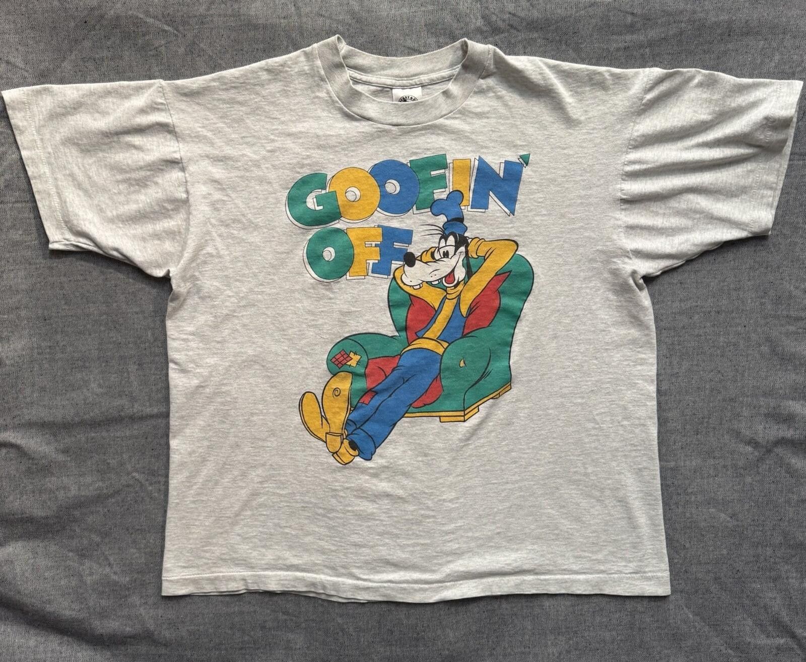Mickey & Co. Vintage 90s Disney Goofy Goofin' Off Single Stitch T-Shirt Size ONE SIZE - 1 Thumbnail