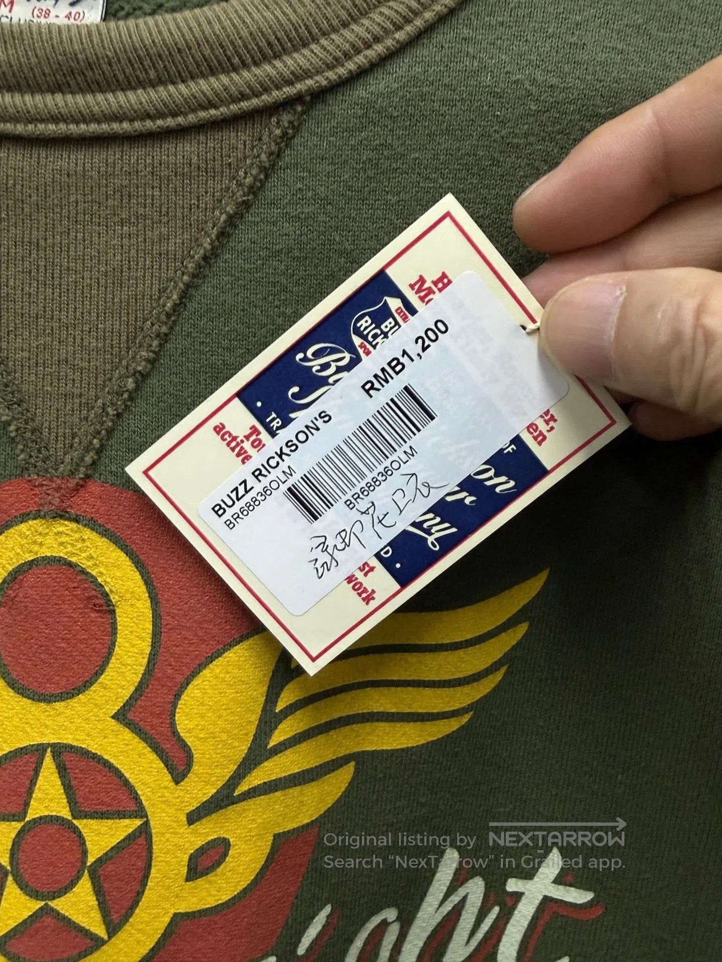 Buzz Rickson's Buzz Rickson's Vintage Fleece Crewneck Sweatshirt. Size US M / EU 48-50 / 2 - 4 Thumbnail