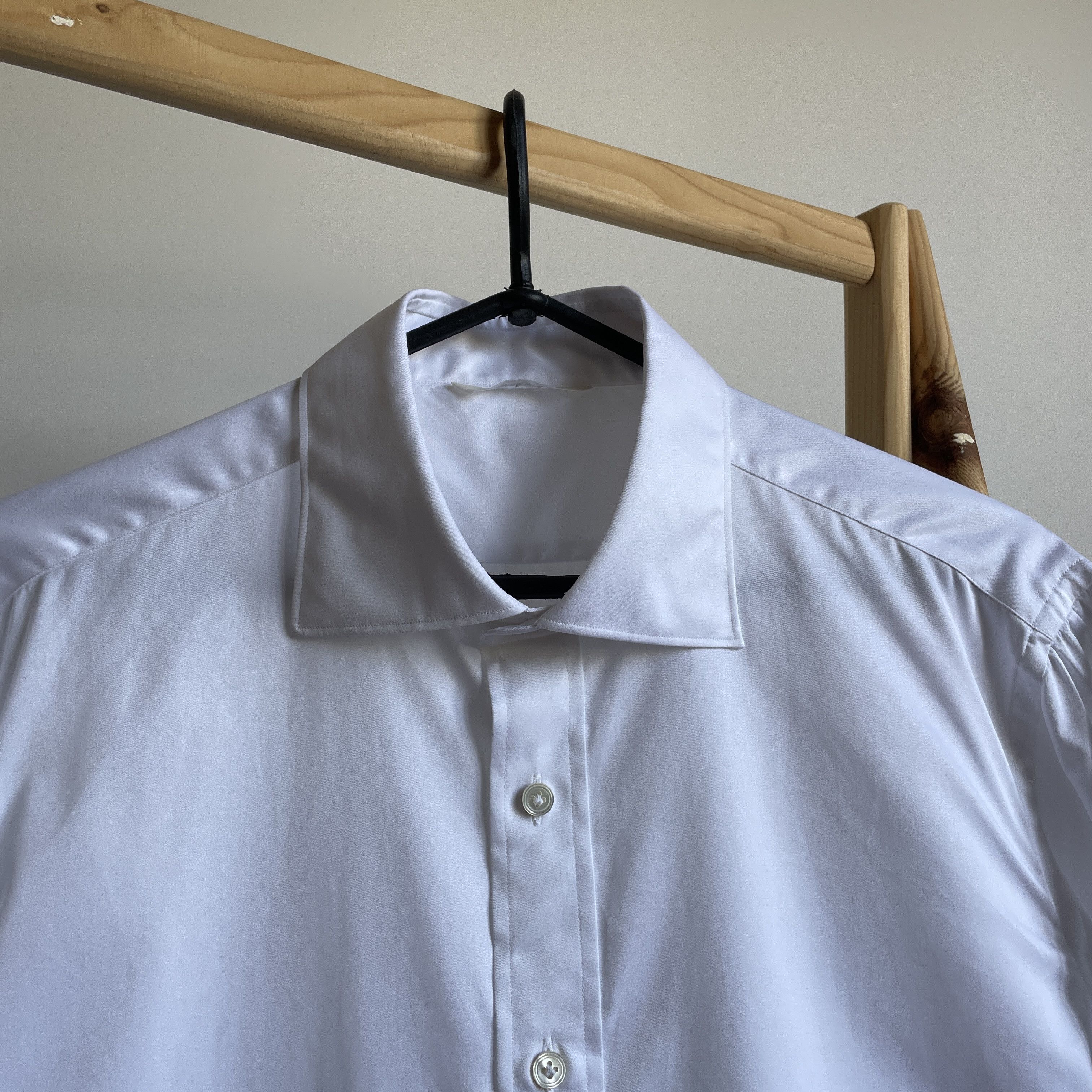 Suitsupply Suitsupply Cufflinks Slim Fit White Dress Shirt Size 46R - 4 Thumbnail