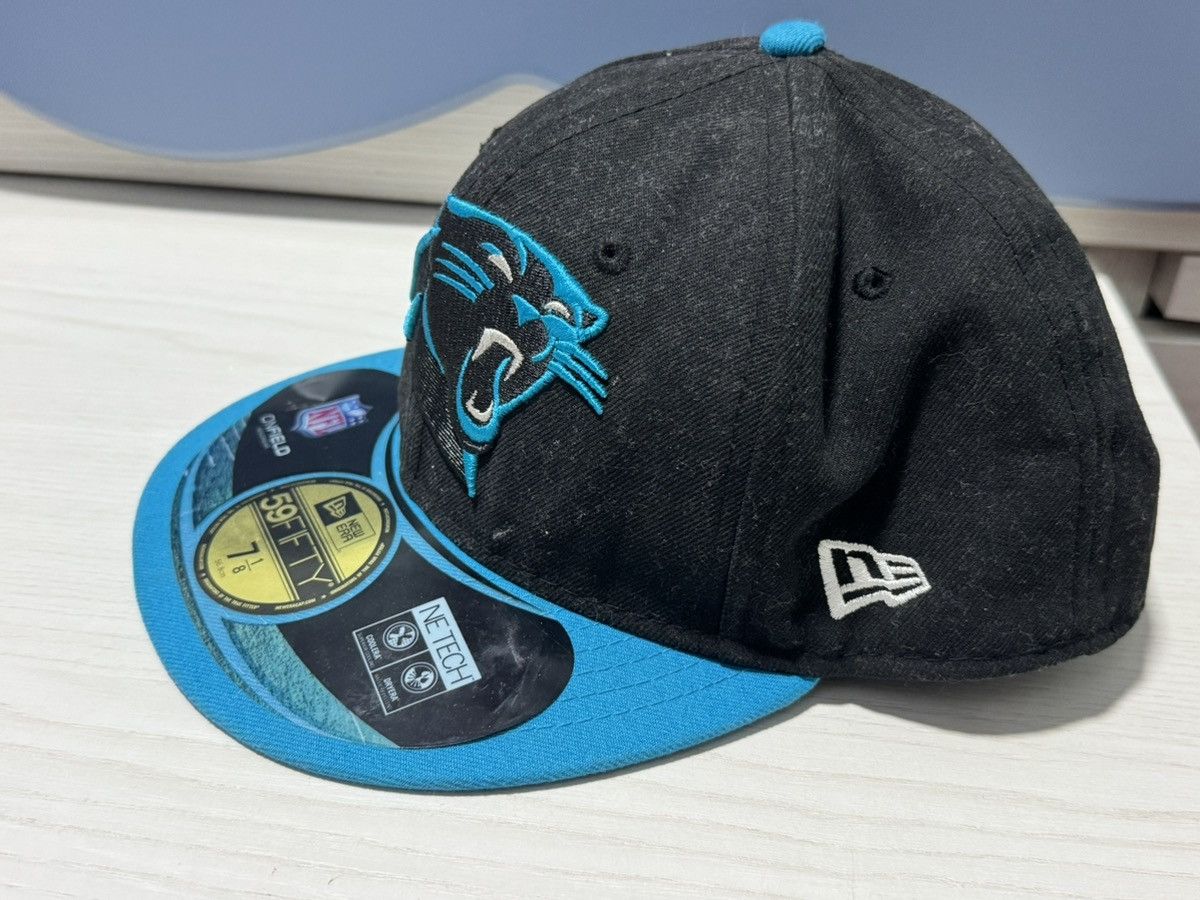 New Era New Era 59FIFTY Carolina Panthers Fitted Cap 7 1/8 NFL Black Size ONE SIZE - 2 Thumbnail