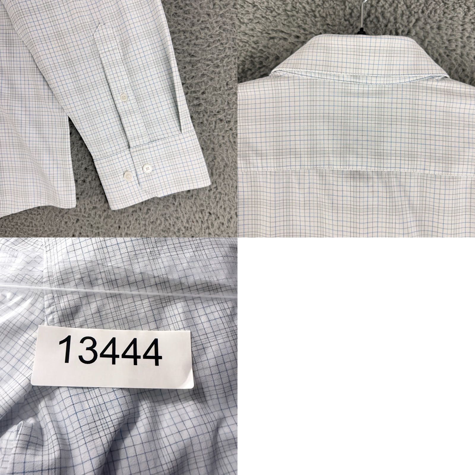 Mizzen+Main Mizzen+Main Leeward Button-Up Shirt Mens XXL White Baja Plaid Trim Fit LS Shirt Size US XXL / EU 58 / 5 - 9 Thumbnail