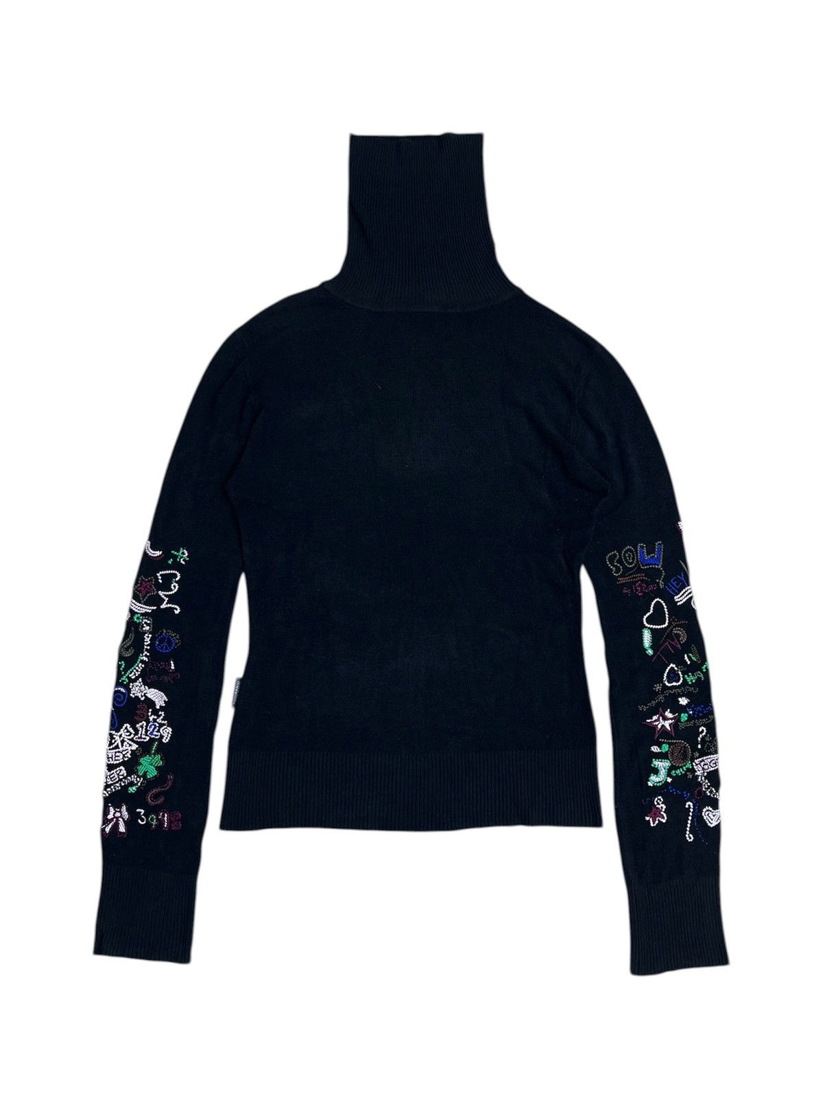 Moschino Vintage moschino embroidered turtleneck sweater Size XS / US 0-2 / IT 36-38 - 1 Thumbnail