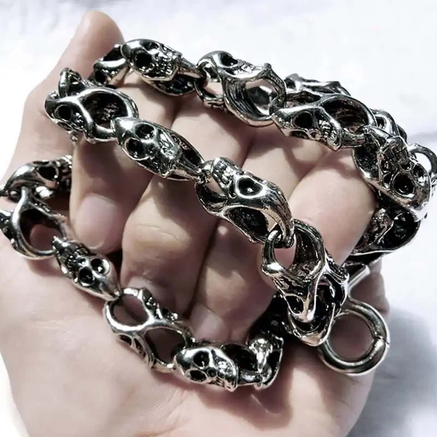 Jewelry Skulls Chain Metal Pants Chain Size ONE SIZE - 3 Thumbnail
