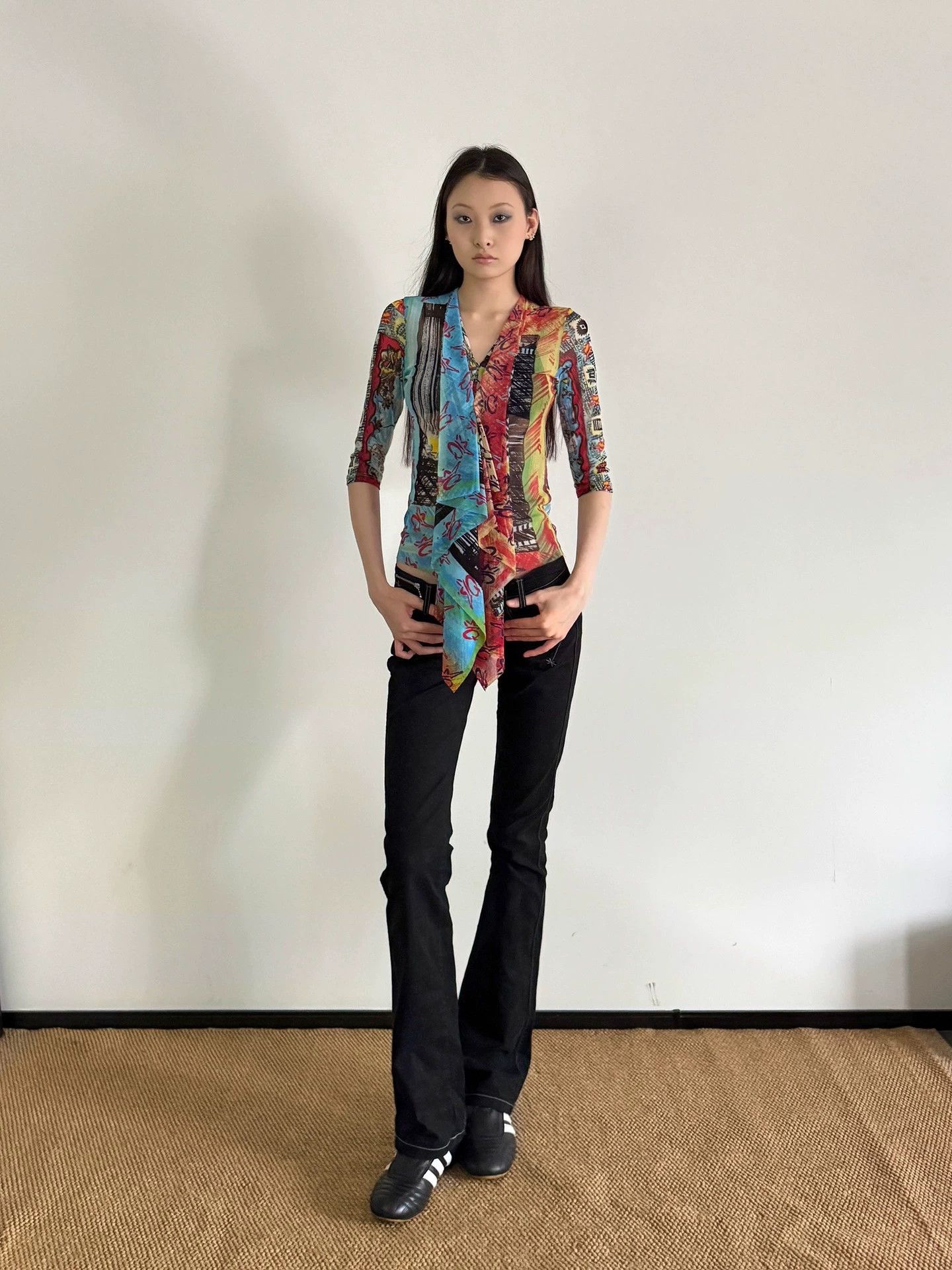 Other Save The Queen Vintage Stretch Printed Mesh Top M Size M / US 6-8 / IT 42-44 - 3 Thumbnail
