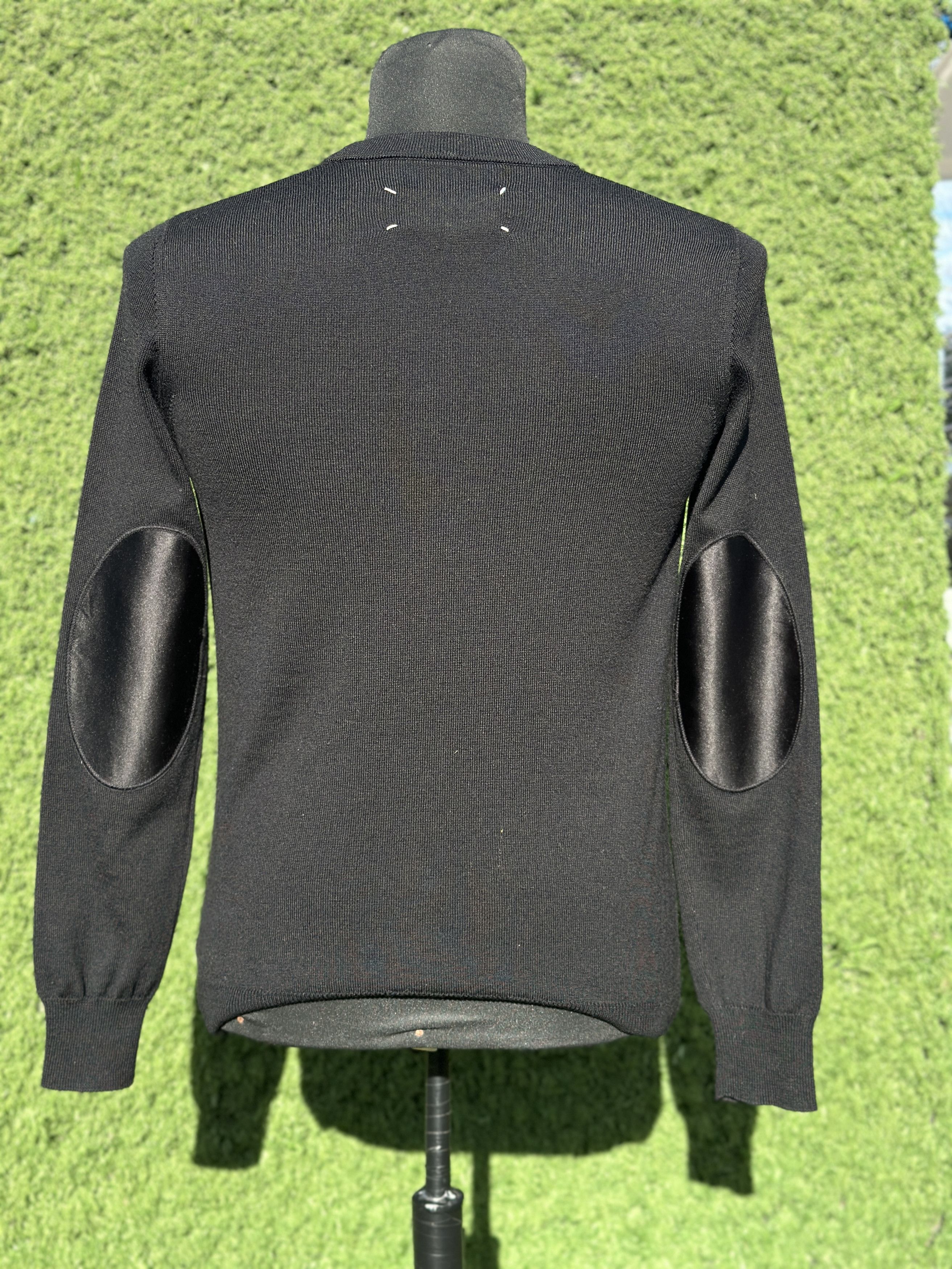 Maison Margiela Maison Margiela Four-Stitch Silk Elbow Patch Cardigan Size S Size S / US 4 / IT 40 - 7 Thumbnail