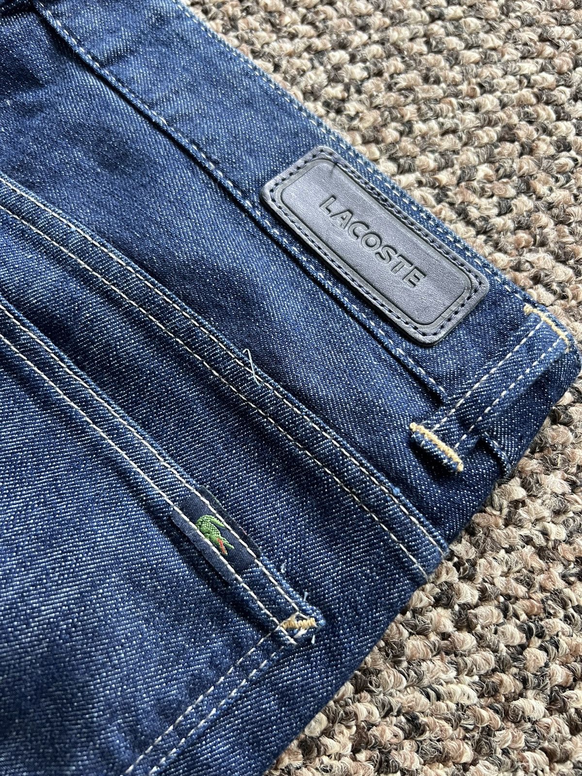Lacoste VINTAGE LACOSTE AVANT-GARDE DENIM PANTS BIG LOGO Y2K 28 SIZE Size US 28 / EU 44 - 4 Thumbnail