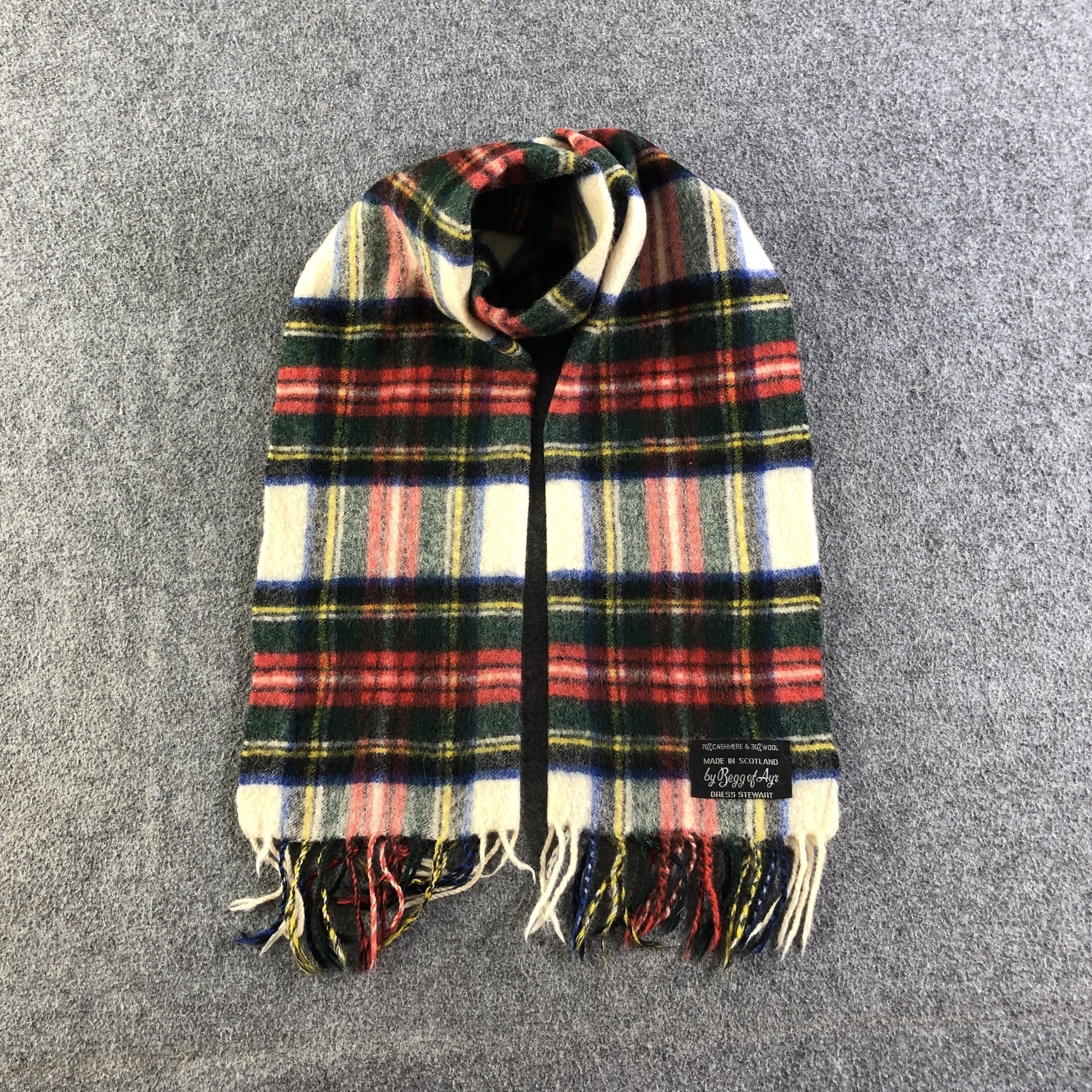 Begg x Co Begg of Ayr Cashmere/Wool Scarf Muffler V2781 Size ONE SIZE - 1 Thumbnail