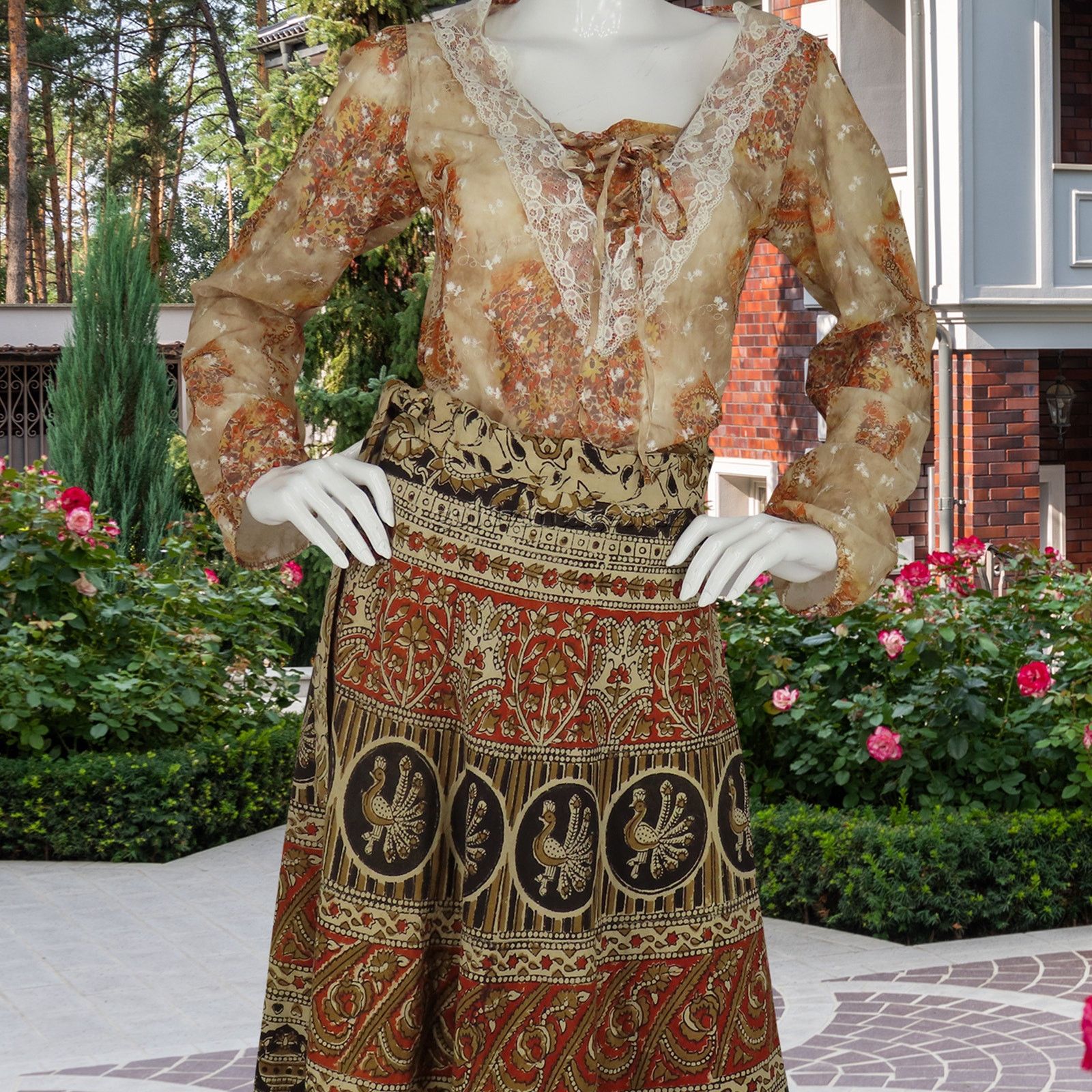 Other Vintage India Skirt Size 27" / US 4 / IT 40 - 1 Thumbnail