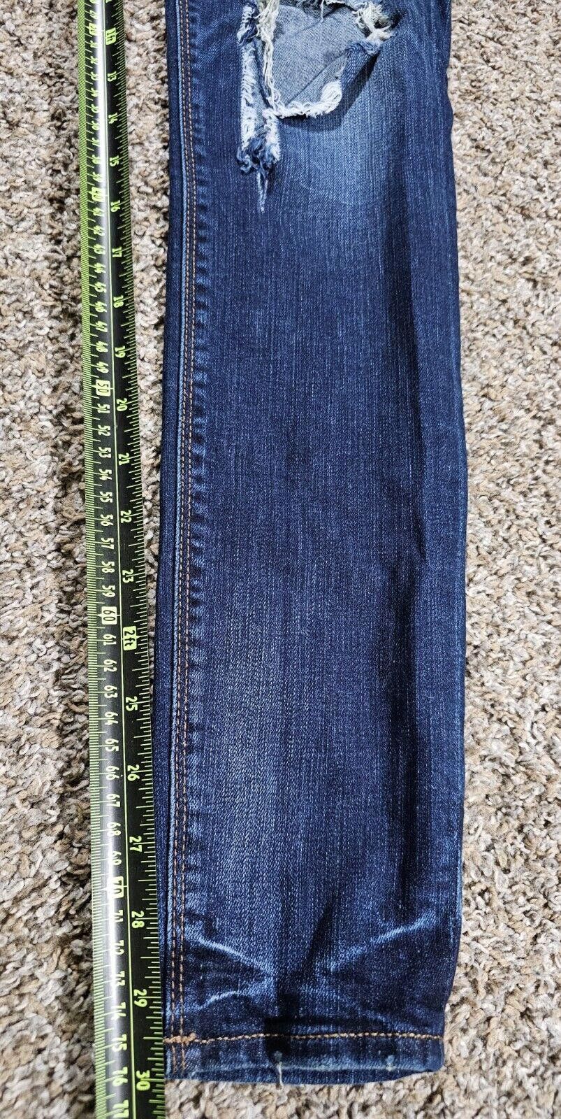 Express Express jeans legging midrise 4R Distressed destroyed Size 27" / US 4 / IT 40 - 6 Thumbnail