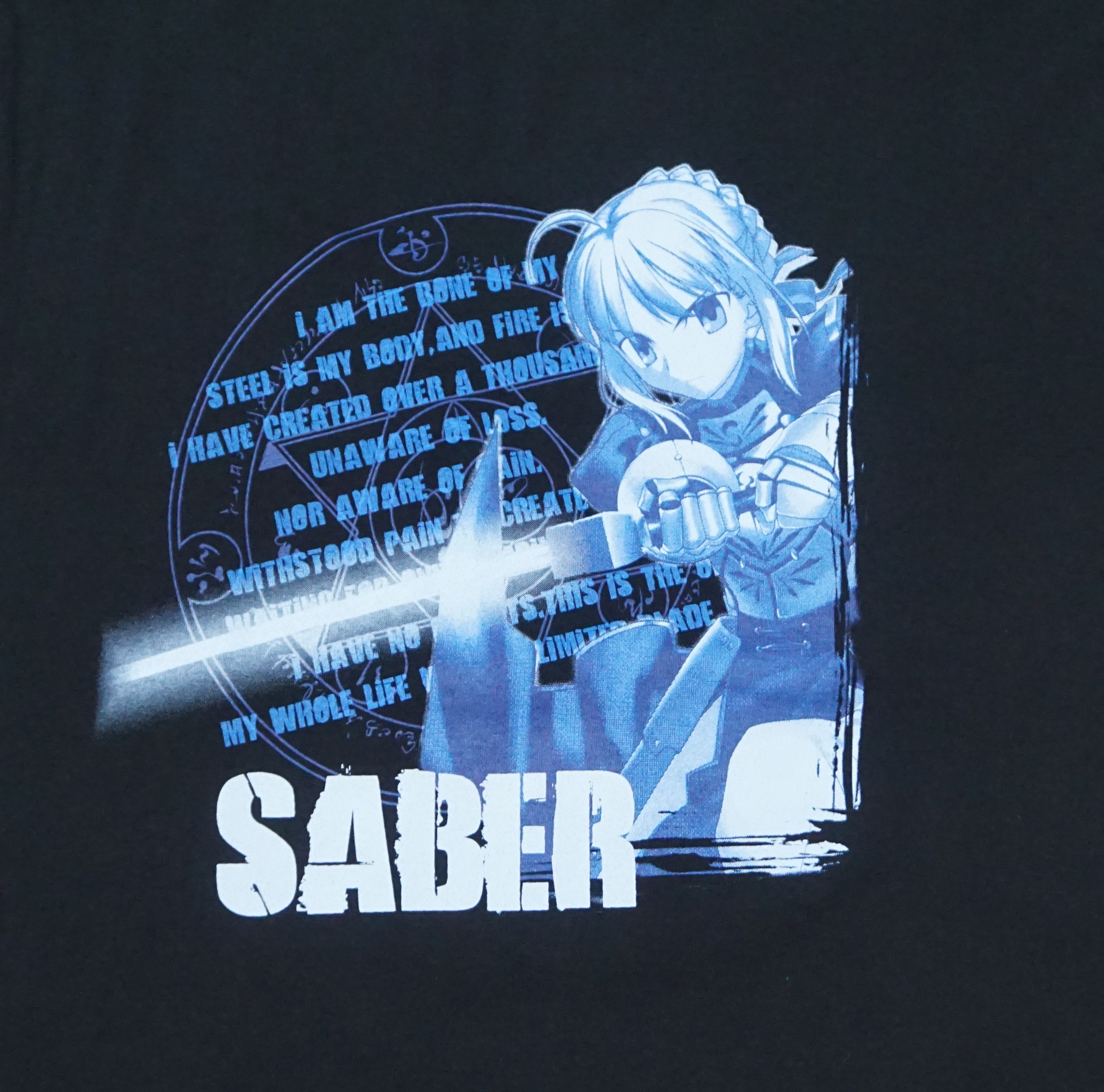 The Game × Vintage 00's Fate Stay Night "Saber" T-Shirt Size US L / EU 52-54 / 3 - 2 Thumbnail