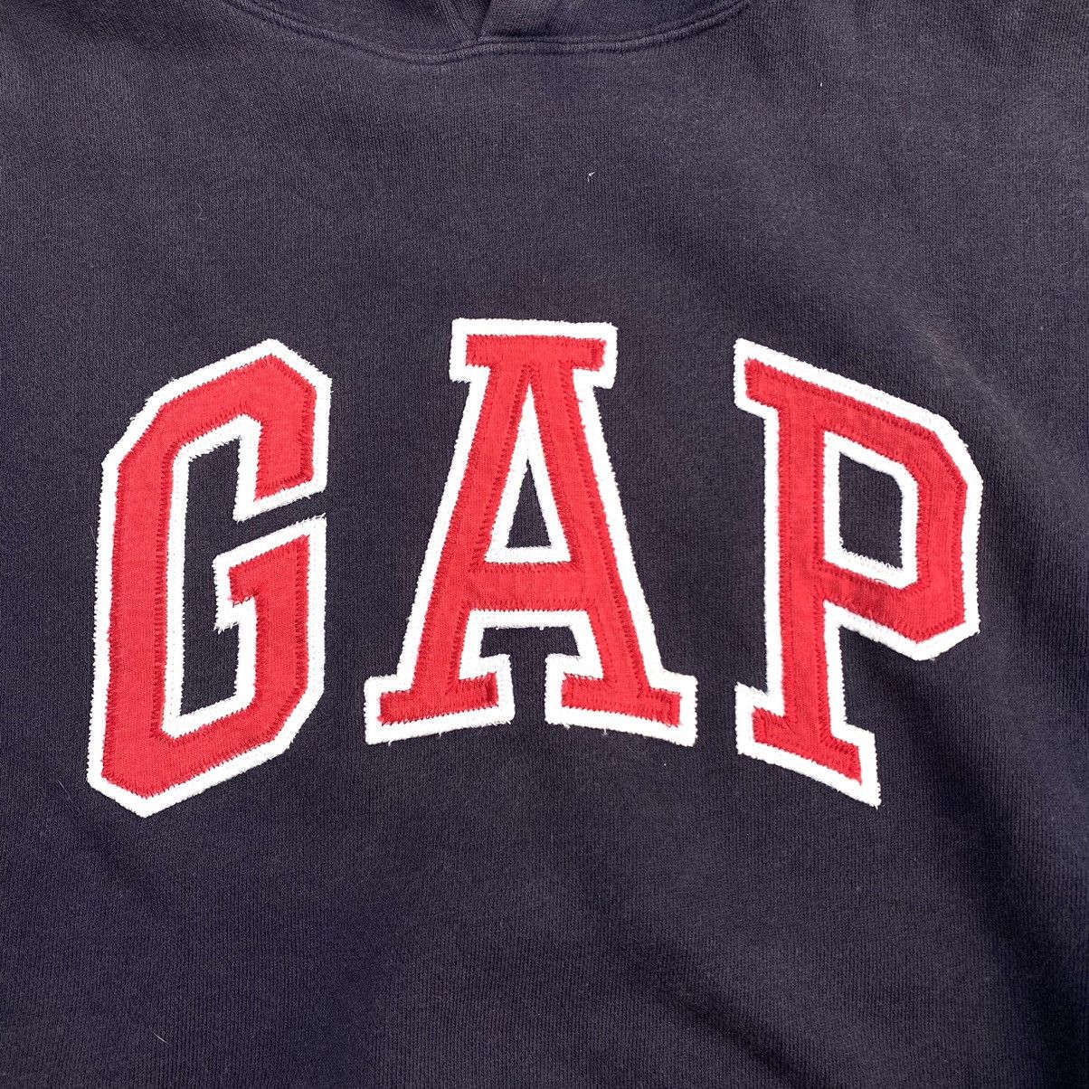 Designer × Gap × Vintage Vintage GAP Hoodie Jumper Vintage 90s Hoodei Black Size L Size US L / EU 52-54 / 3 - 4 Thumbnail