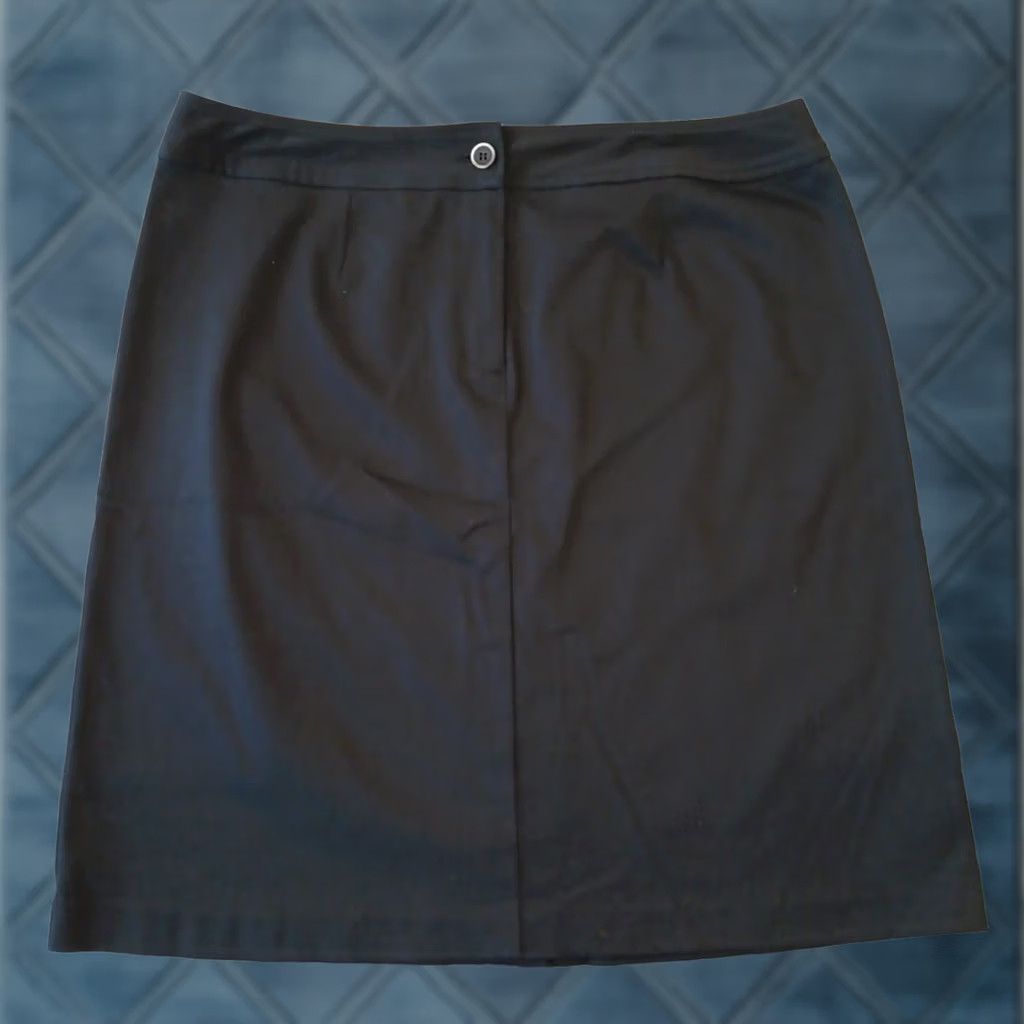 Pendleton Pendleton Skirt Knee Length Black Cotton Blend Size 16P 10 Regular Slit Pencil Women Vintage No N/A Size 32" / US 10 / IT 46 - 1 Thumbnail