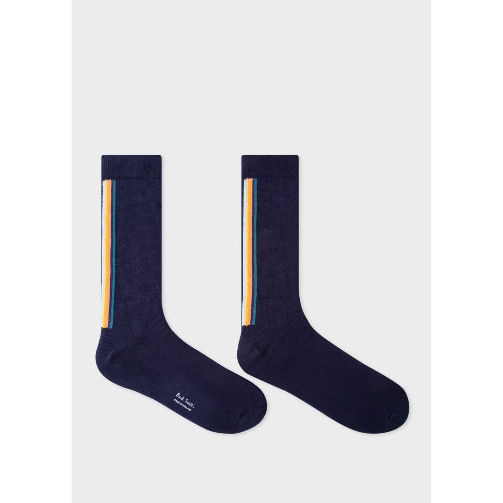 Paul Smith NWT $35 Paul Smith vertical stripe socks Made in England! Size ONE SIZE - 2 Thumbnail