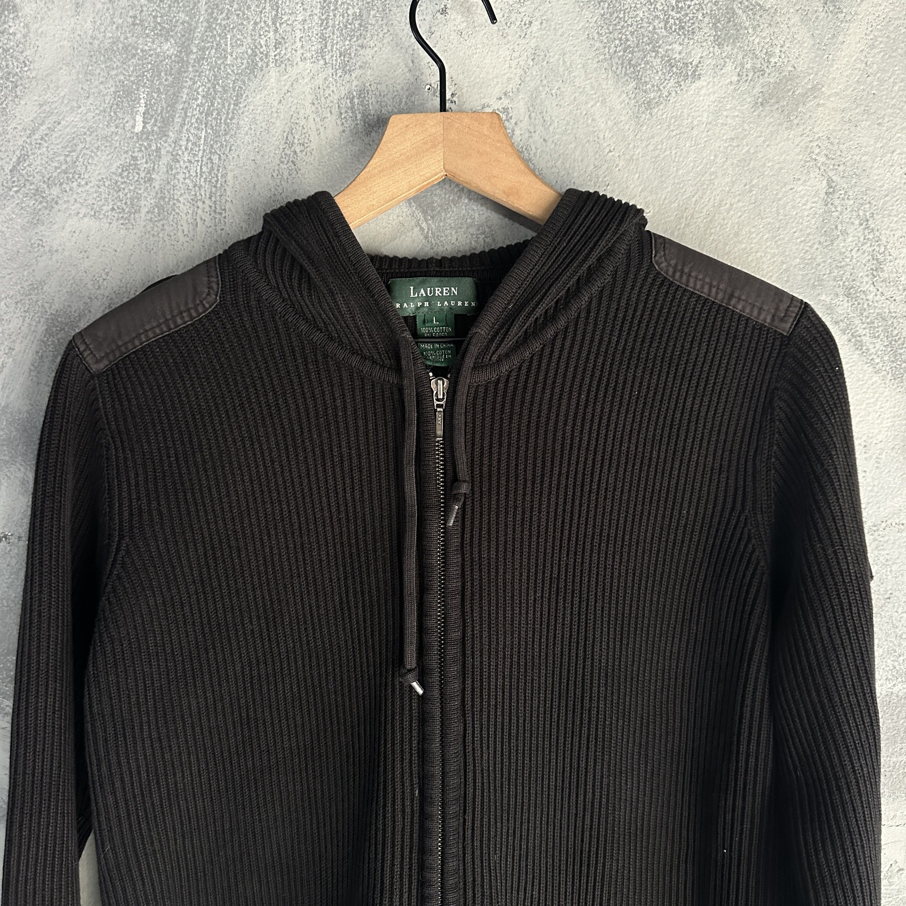 Polo Ralph Lauren Vtg Polo Ralph Lauren Knitted Sweater Womens L Black Size L / US 10 / IT 46 - 2 Thumbnail