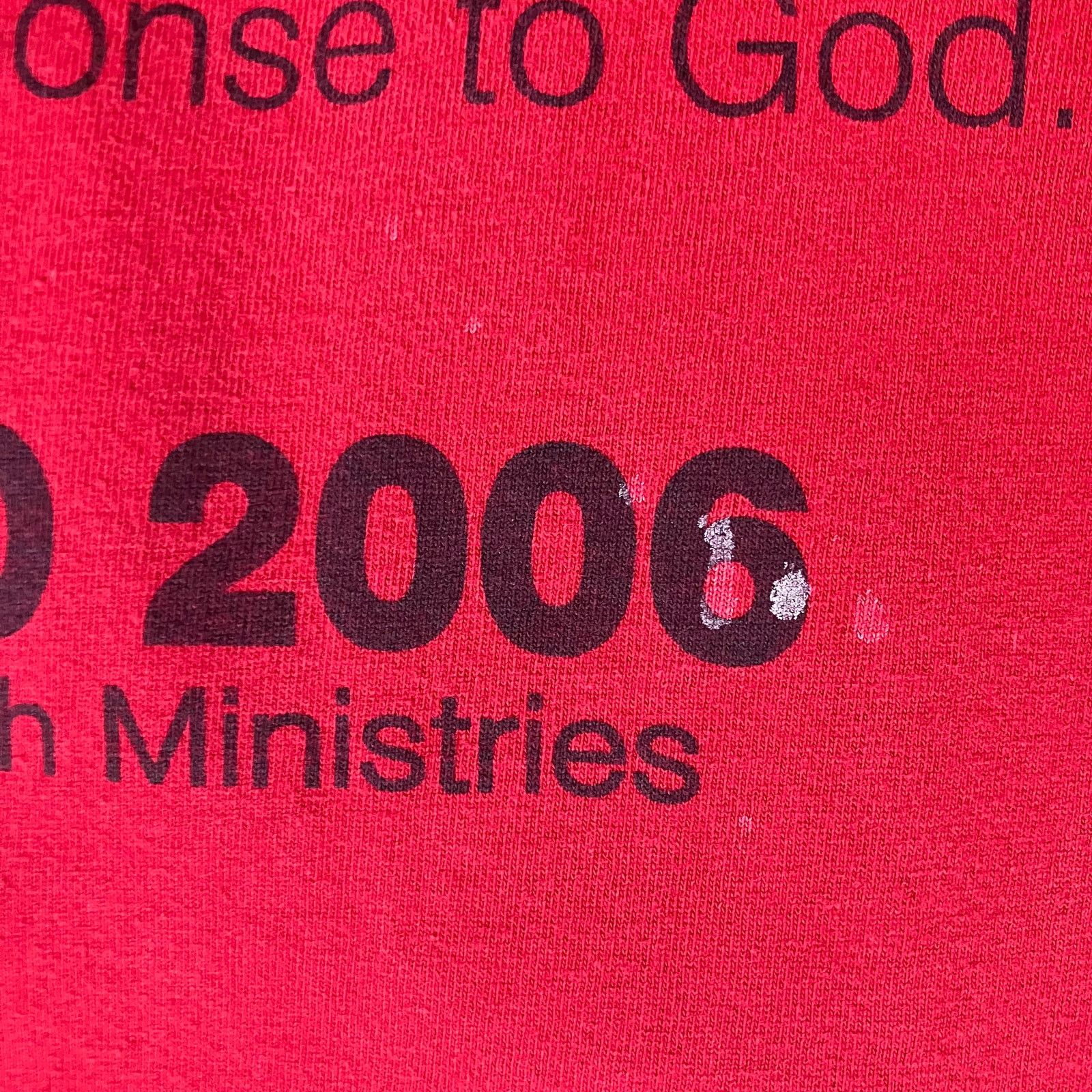 Vintage 2006 Tools for Worship Mexico Ministries Double Sided Tshirt Size US XXL / EU 58 / 5 - 7 Thumbnail
