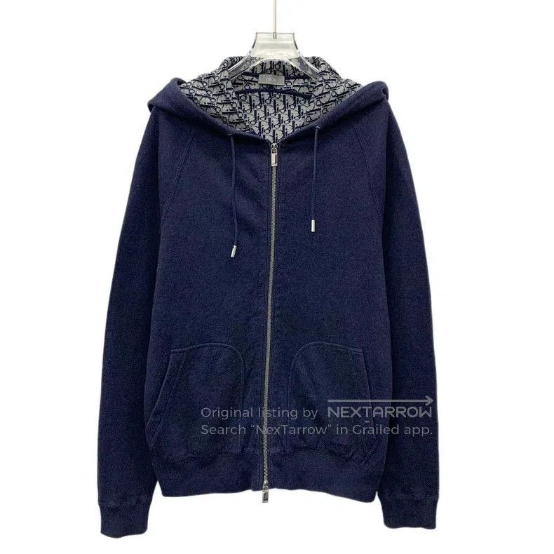 Dior Dior Blue Logo Hoodie Sweatshirt Jacket. Size US M / EU 48-50 / 2 - 1 Thumbnail
